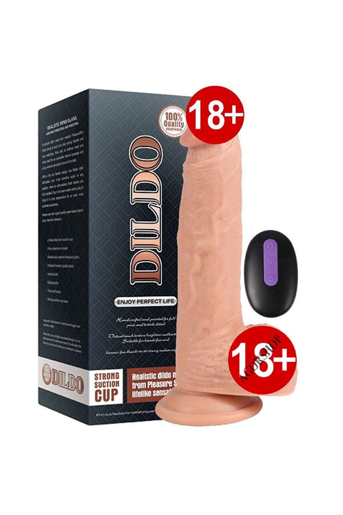 Meyrabest Di̇ldo Seri̇es Dean 21 Cm 20 Modlu Ti̇treşi̇mli̇ Uzaktan Kumandalı Şarjlı Reali̇sti̇k Peni̇s