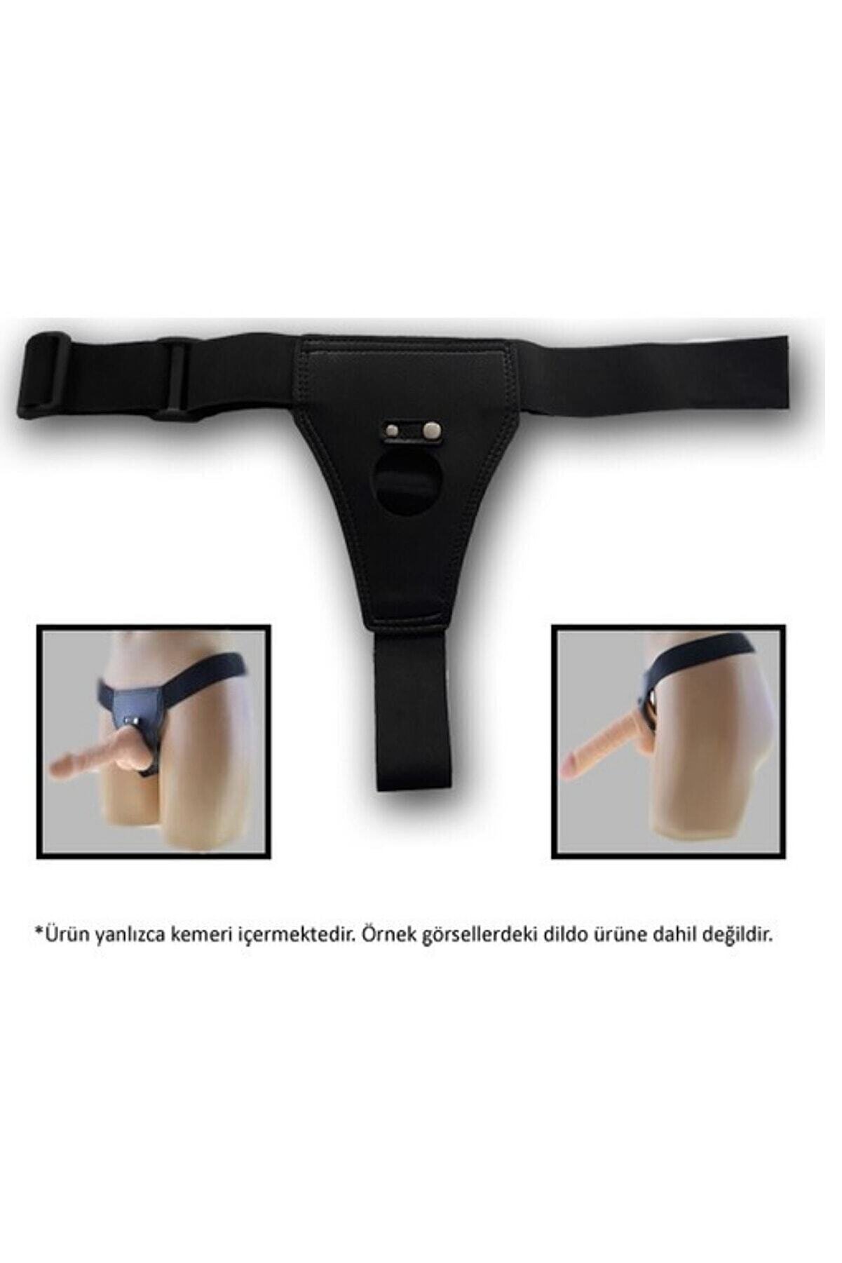 Meyrabest Suni̇ Deri̇ Belden Bağlamalı Strapon Protez Takma Peni̇s Kemeri̇