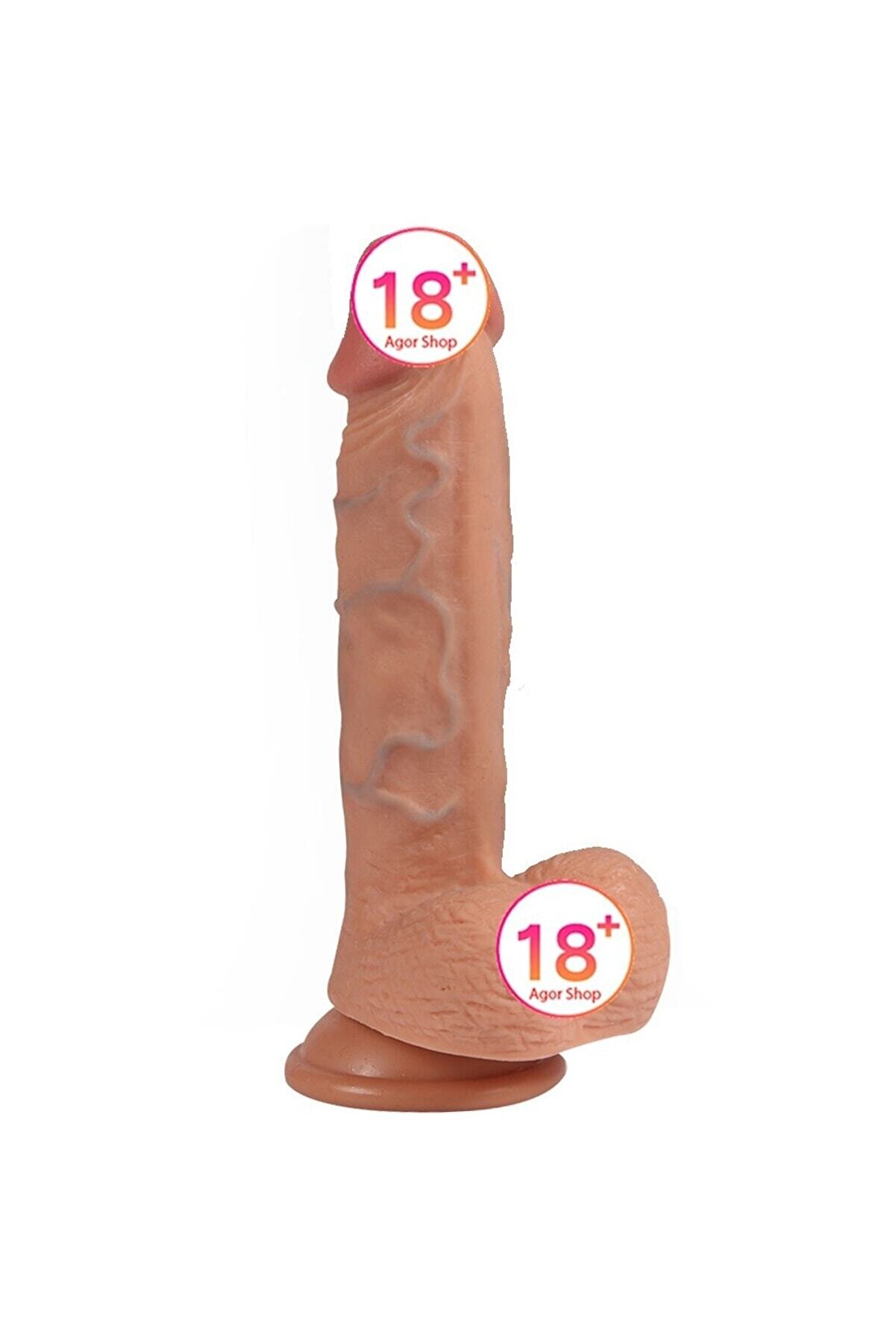 Meyrabest Di̇ldo Seri̇es New Hans Akti̇f Damar Deri̇ &Ouml;zelli̇kli̇ Natural Peni̇s 21 Cm