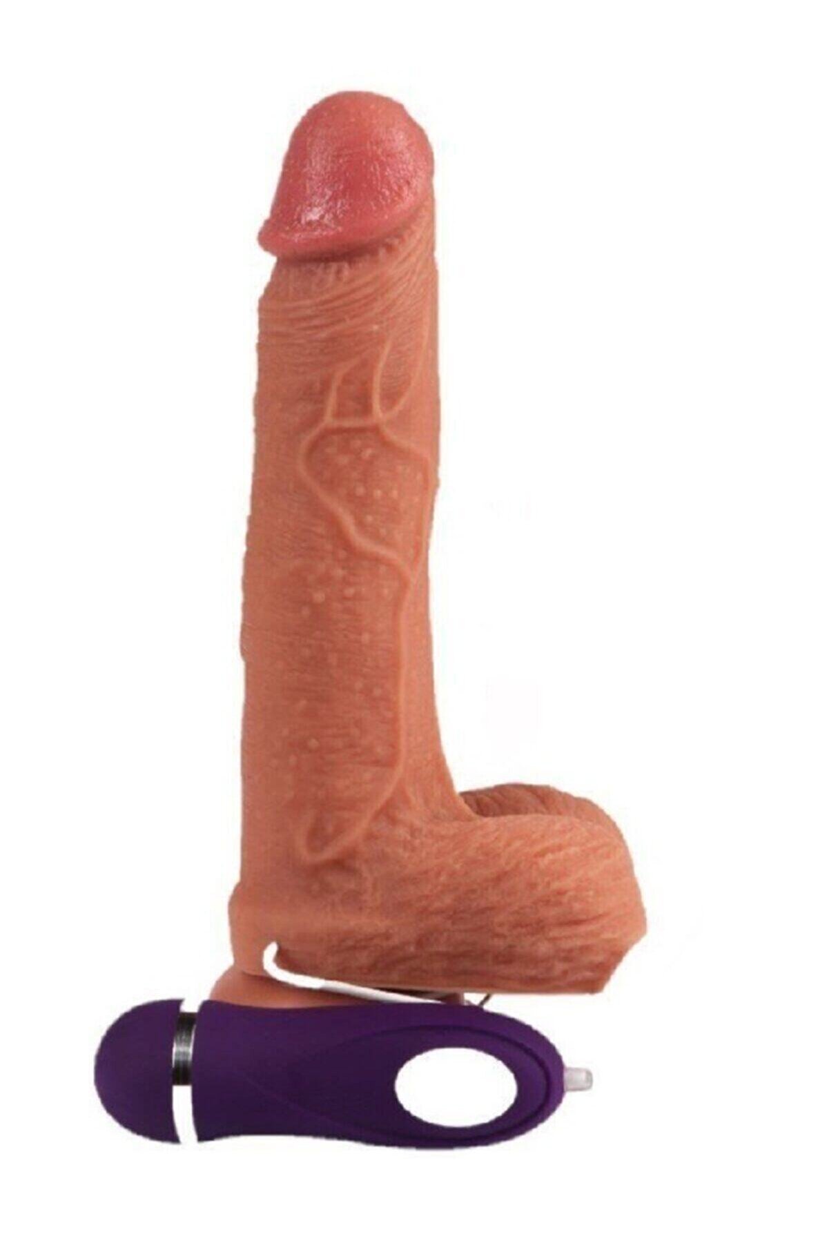 Meyrabest Di̇ldo Seri̇es Crowleys 18 Cm Ekstra Yumuşak &Ccedil;i̇ft Katmanlı Reali̇sti̇k Vi̇brat&ouml;r