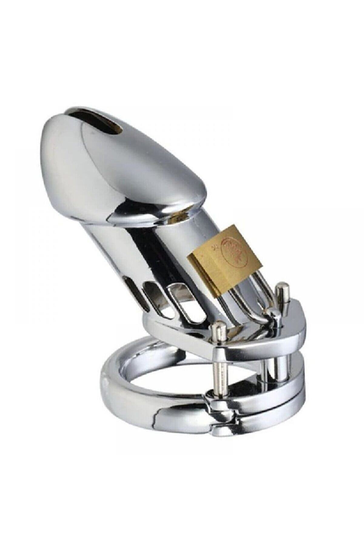 Meyrabest L&uuml;ks Kali̇teli̇ Male Chasti̇ty Cage Belt L&uuml;ks Metal Peni̇s Kafesi̇ Peni̇s Ki̇li̇di̇ 45 Mm