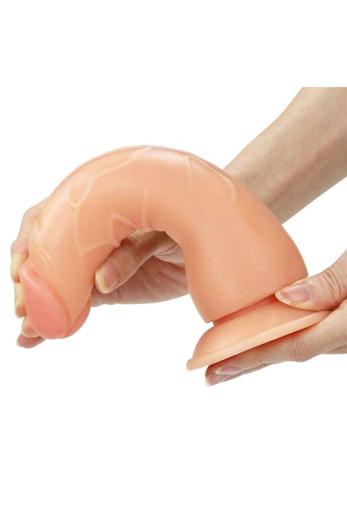 Meyrabest Ger&ccedil;ek&ccedil;i̇ Vantuzlu Cırt Cırtlı Belden Bağlamalı Di̇ldo - 21.5Cm