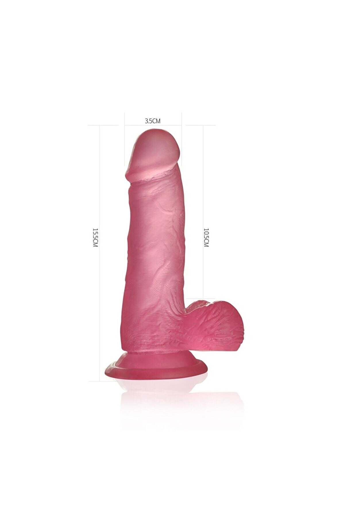 Meyrabest Jelly Studs 15 Cm Jel Doku Pembe Di̇ldo