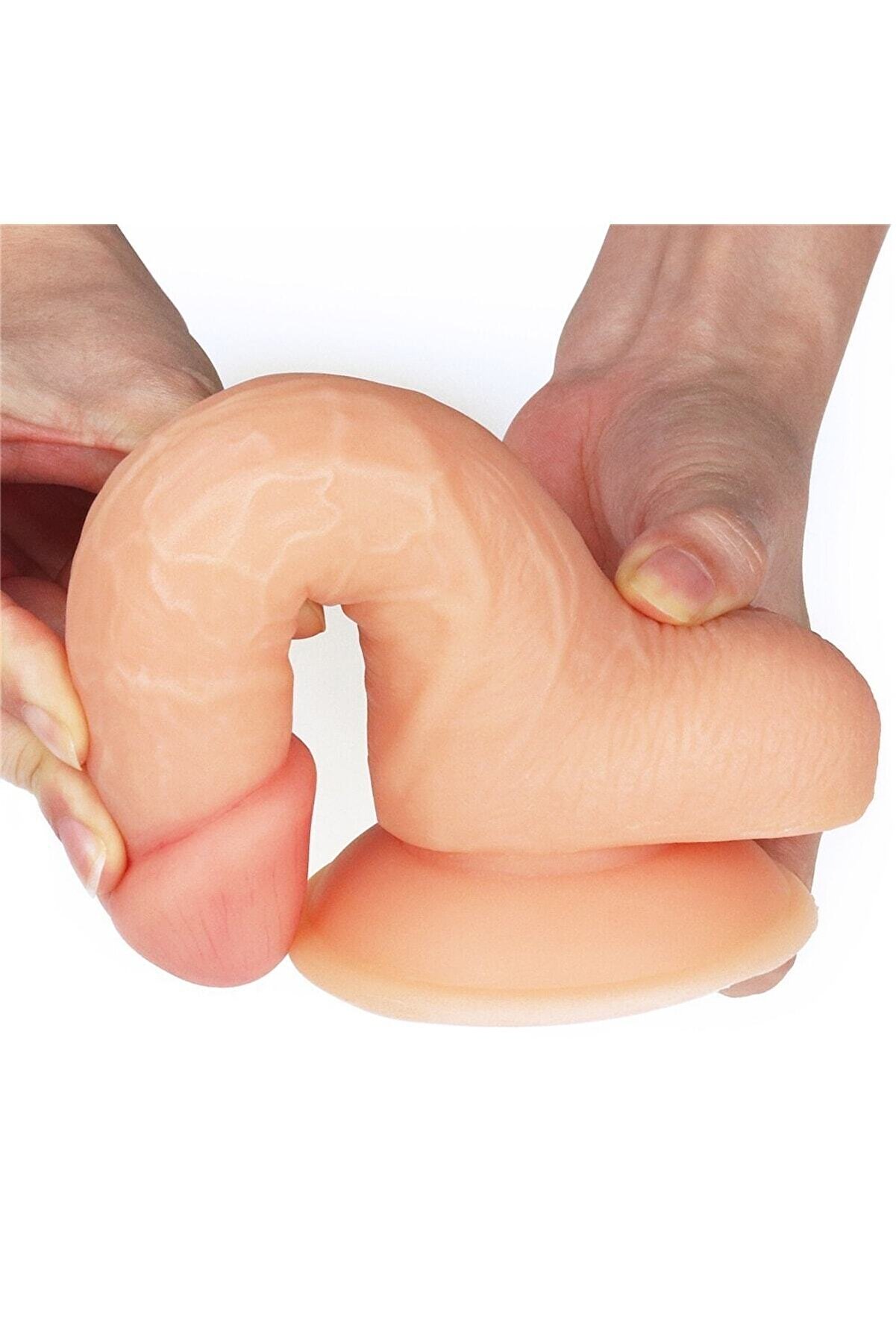 Meyrabest Ci̇lt Dostu Malzemeden &Uuml;reti̇lmi̇ş 18 Cm Ten Hi̇ssi̇yatına Sahi̇p Reali̇sti̇k Peni̇s