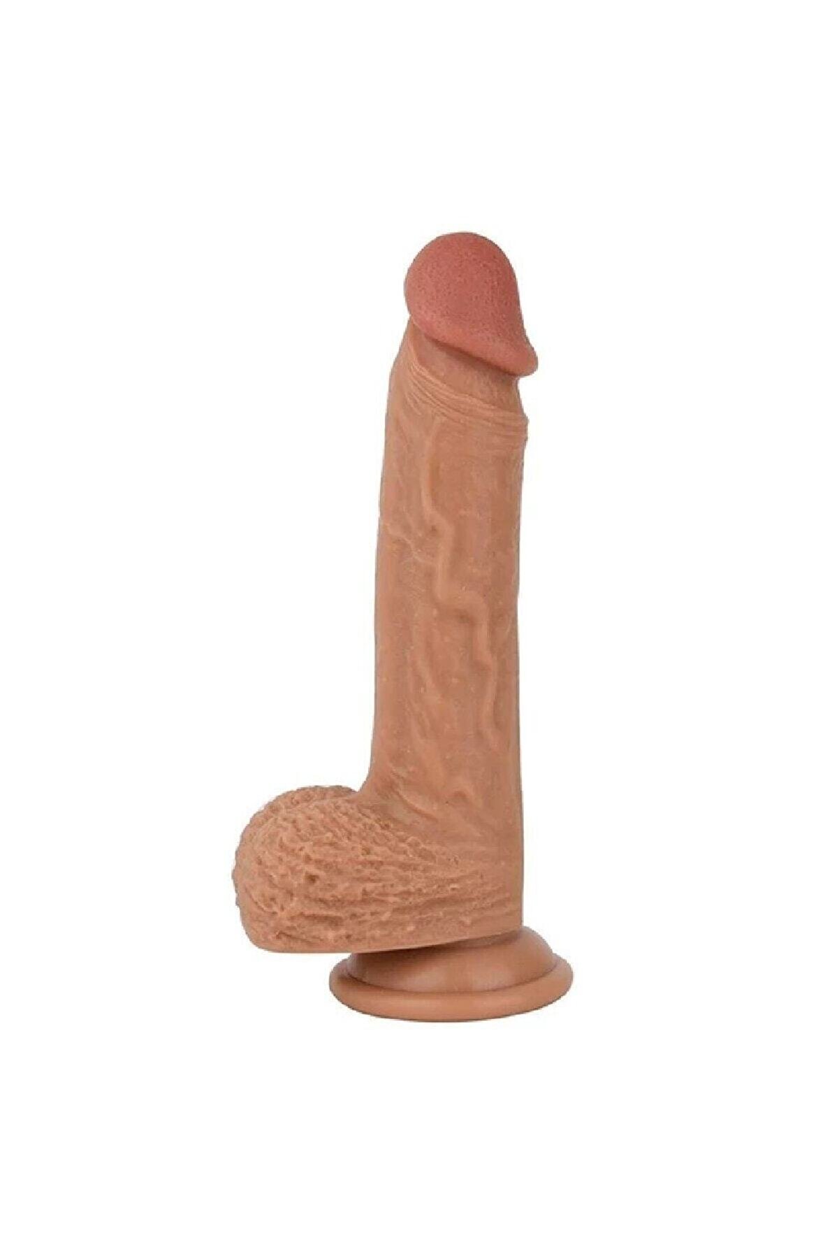 Meyrabest Di̇ldo Seri̇es &Ccedil;i̇ft Katmalı Ger&ccedil;ek Ten Dokusu Boxer Model Peni̇s