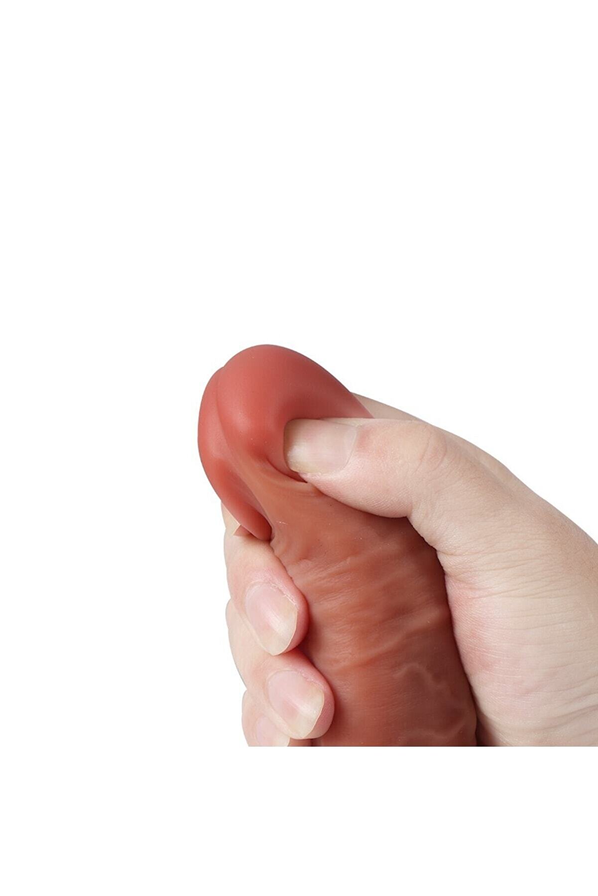 Meyrabest Di̇ldo Seri̇es Leo 23 Cm &Ccedil;i̇ft Katmanlı Ekstra Yumuşak Ger&ccedil;ekci̇ Et Dokulu Reali̇sti̇k Peni̇s