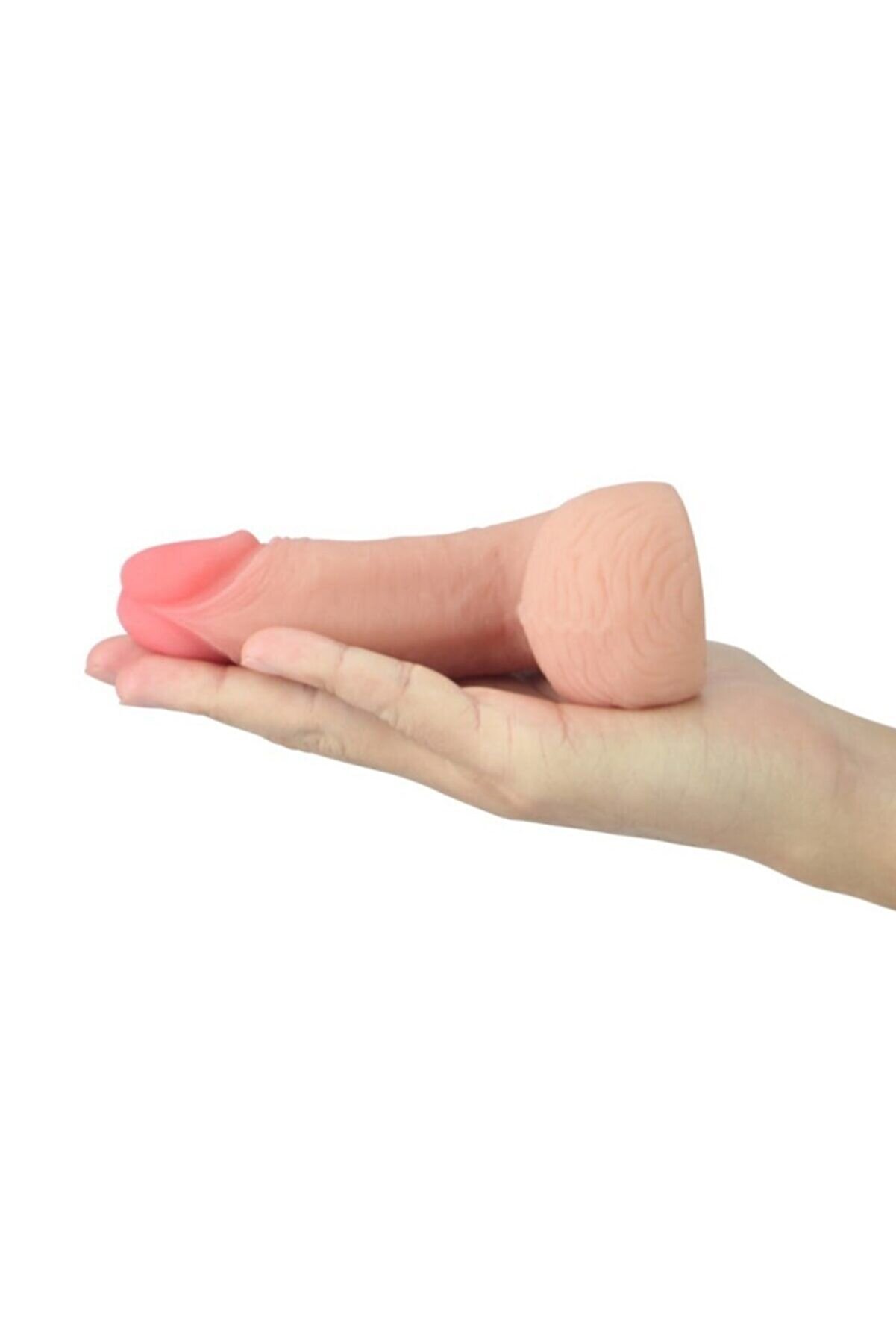 Meyrabest Ski̇nli̇ke Li̇mpy Cock Testi̇sli̇ Yumuşak Ve Ini̇k Di̇ldo-13.9Cm