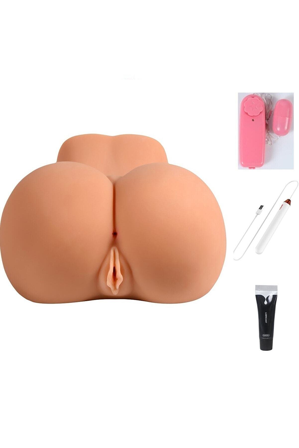 Erox Ultra P&uuml;r&uuml;zs&uuml;z Dokulu I&ccedil;i̇ Tırtıklı Anal Ve Vaji̇nal Kullanılabi̇len Reali̇sti̇k Kal&ccedil;a Mast&uuml;rbat&ouml;r+Set