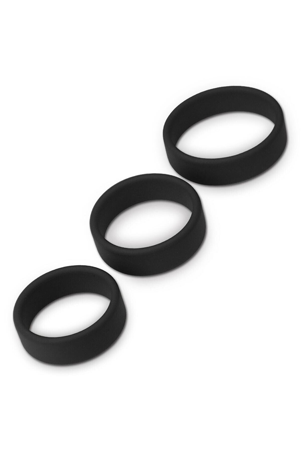 Erox Power Plus 3 Farklı Boyutta Esnek Si̇li̇kon Peni̇s Halkası