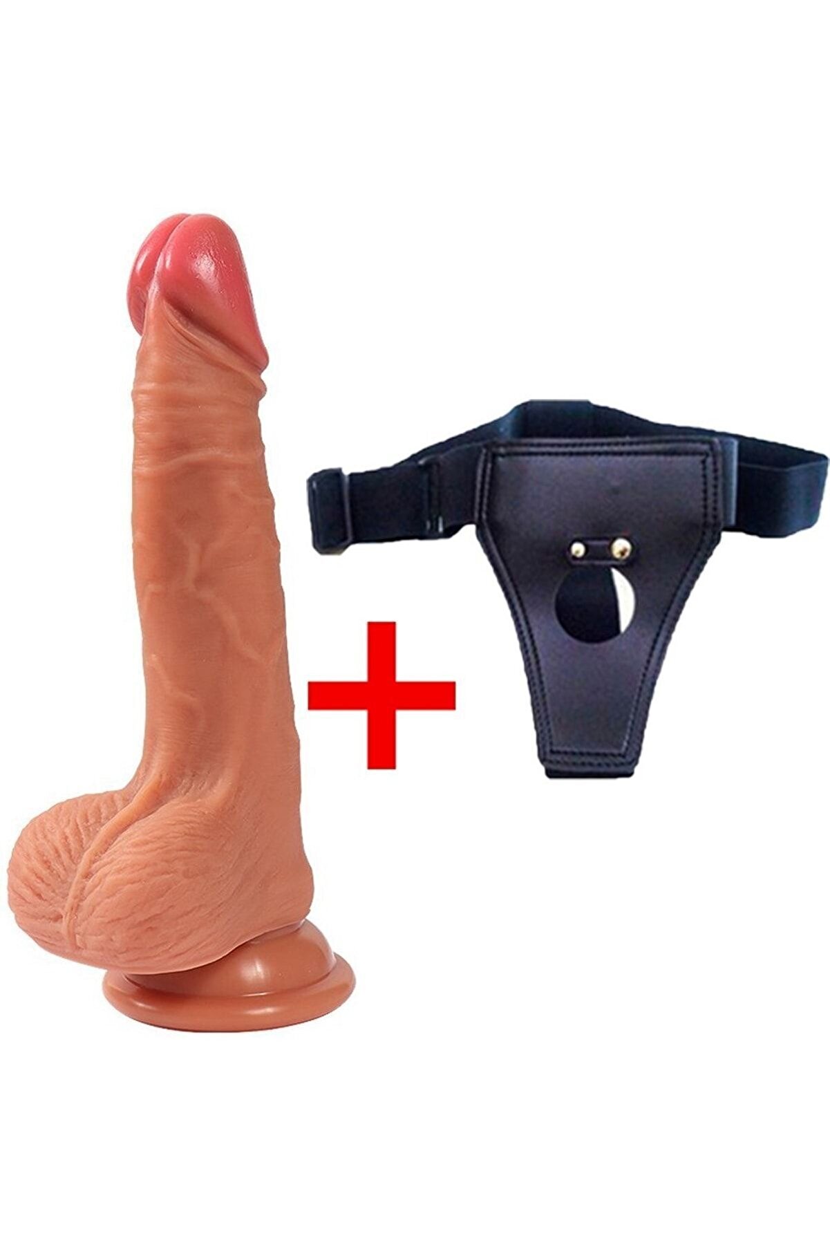 Meyrabest En &Ouml;zel Yumuşak Ve Ger&ccedil;ekci̇ Ten Dokulu Belden Bağlamalı Di̇ldo+Jel