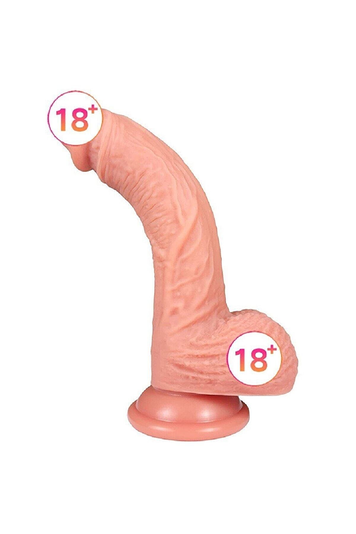 Meyrabest 21 Cm &Ccedil;i̇ft Katmanlı Eği̇k Reali̇sti̇k Peni̇s