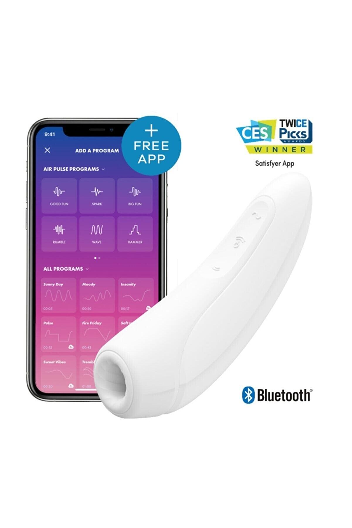 Sati̇sfyer Curvy 1+ Whi̇te Telefon Kontrol Vi̇brat&ouml;r