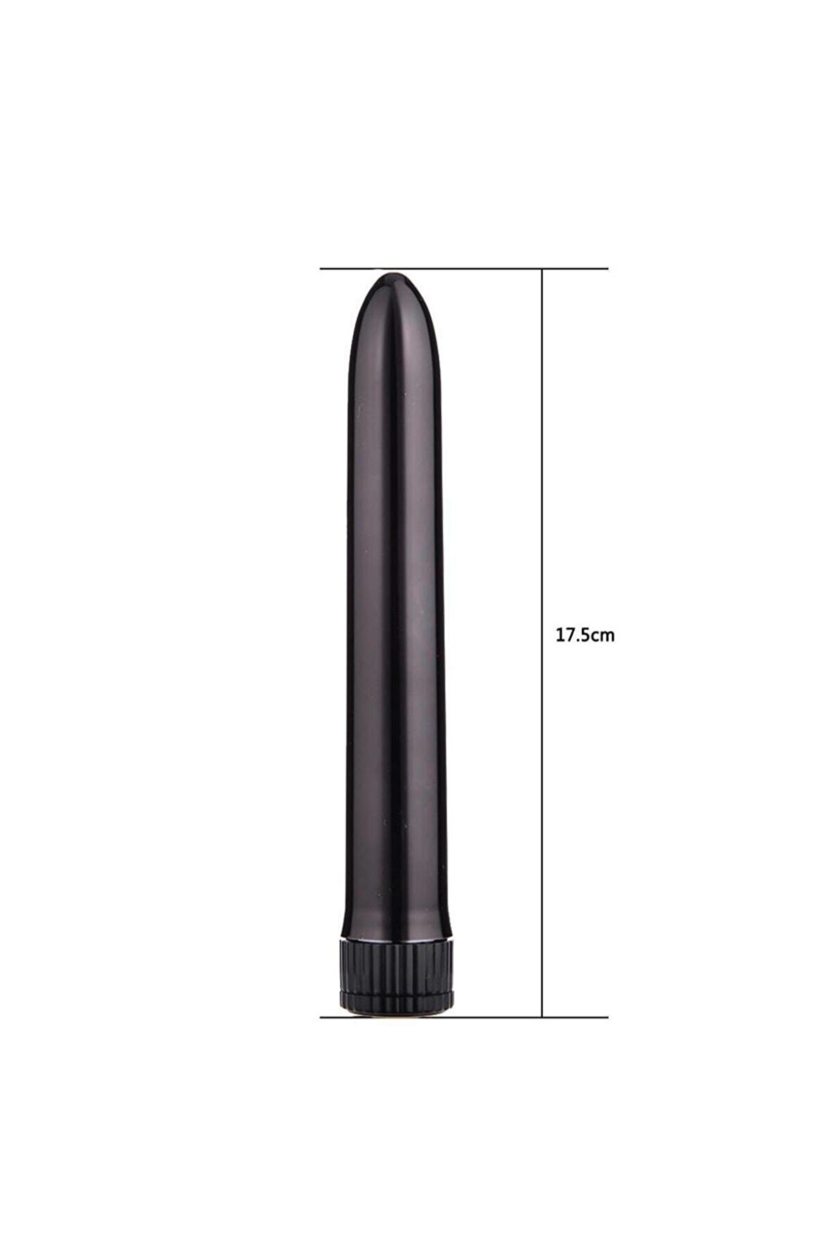 Erox Melo Black Metal Vi̇brati̇ng Anal Ve Vaji̇nal Metal Vi̇brat&ouml;r