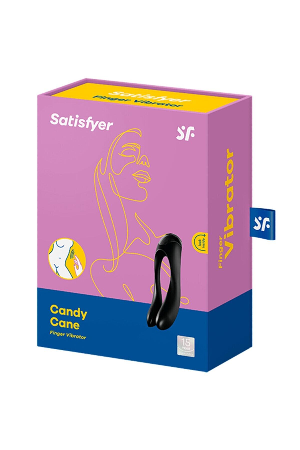 Erox Candy Cane Black Fi̇nger Parmak Vi̇brat&ouml;r