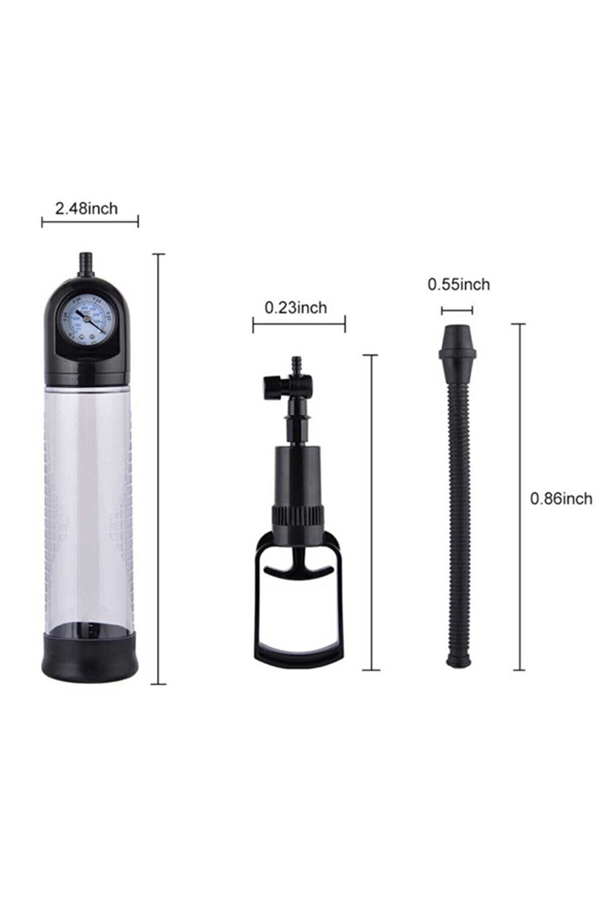 Erox Cnw Basın&ccedil; G&ouml;stergeli̇ Teti̇k Mekani̇zmalı Peni̇s Pompası