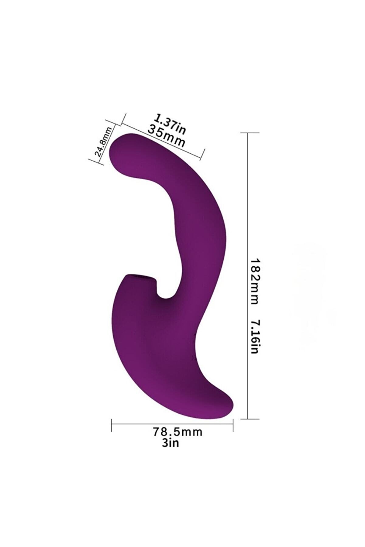 Erox Emi̇ş G&uuml;&ccedil;l&uuml; G-Spot Vi̇brat&ouml;r Purple