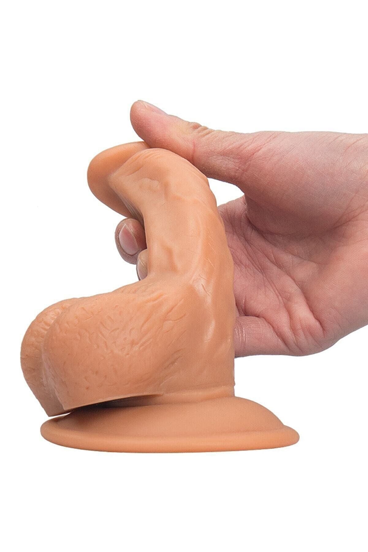 Erox Vantuzlu Testi̇sli̇ Reali̇sti̇k Vi̇brat&ouml;r S 15Cm