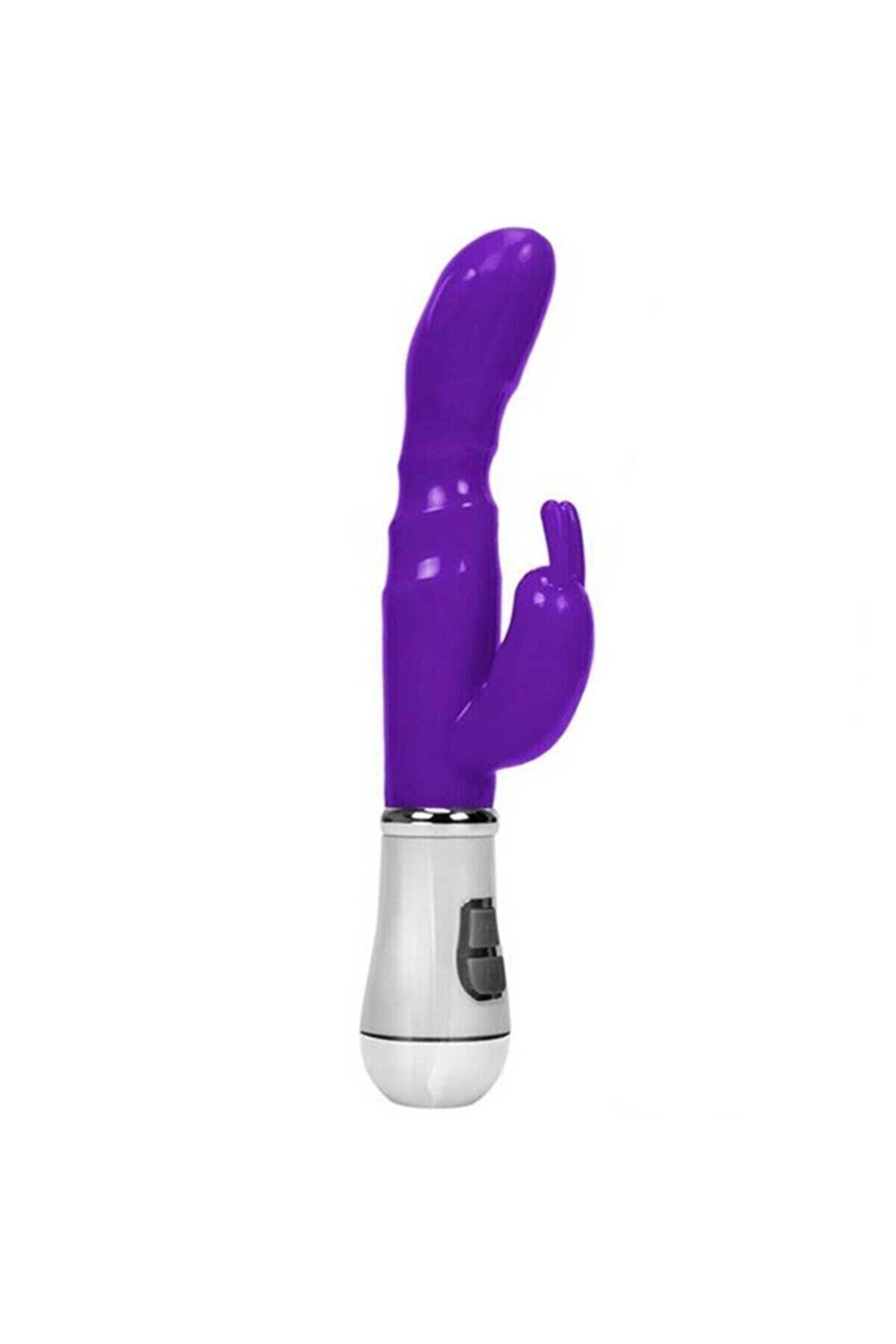 Erox G-Sti̇mulant 12 Mod Kli̇tori̇s Uyarıcı Rabbi̇tli̇ Vi̇brat&ouml;r Mor