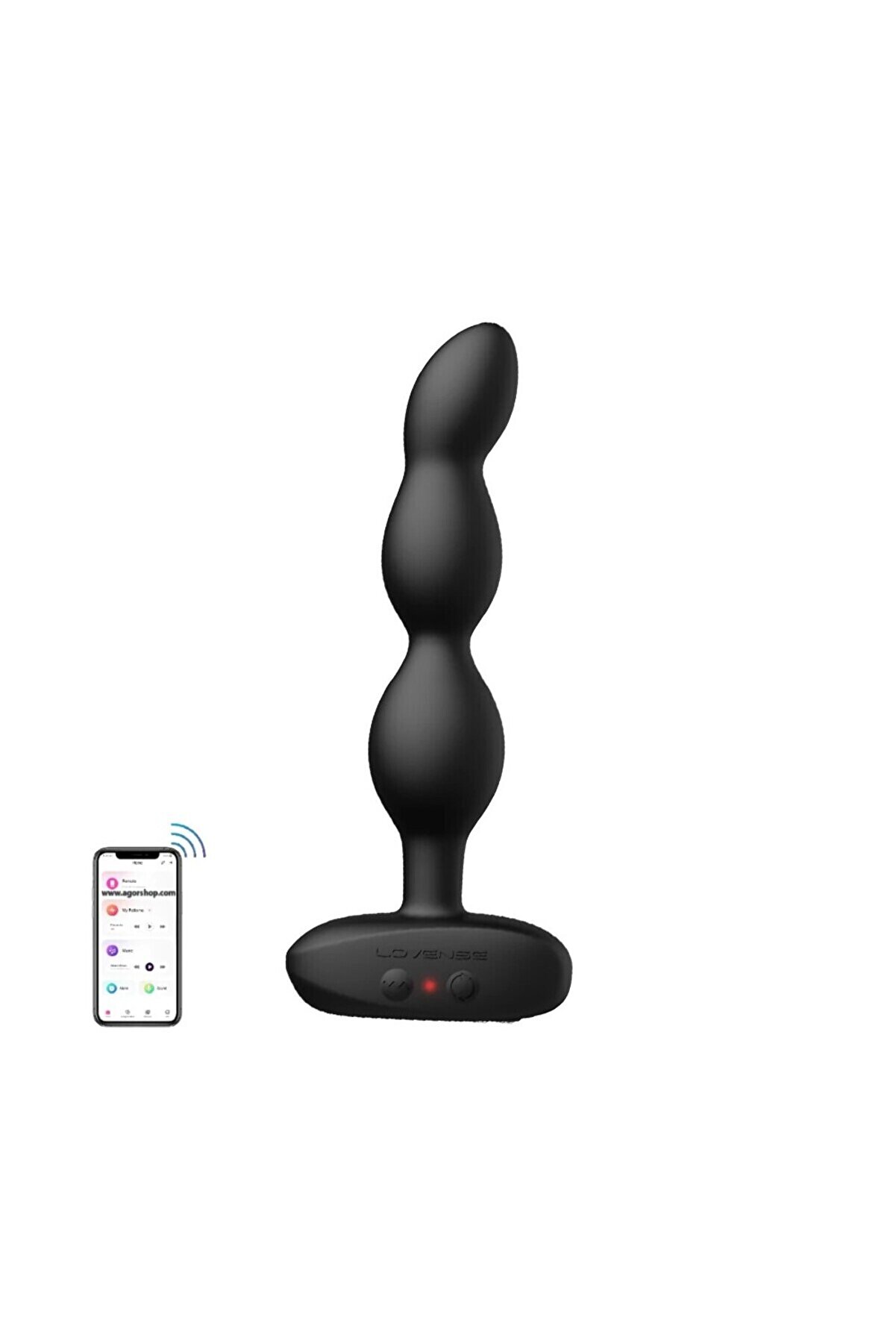 Erox Lovense Ri̇dge Telefon Kontroll&uuml; Hareketli̇ Ti̇treşi̇mli̇ Anal Beads Vi̇brat&ouml;r