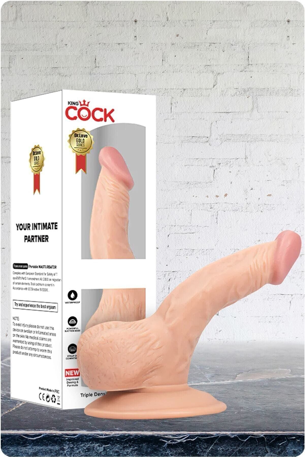 Erox Vantuzlu Testi̇sli̇ Reali̇sti̇k Vi̇brat&ouml;r S 15Cm