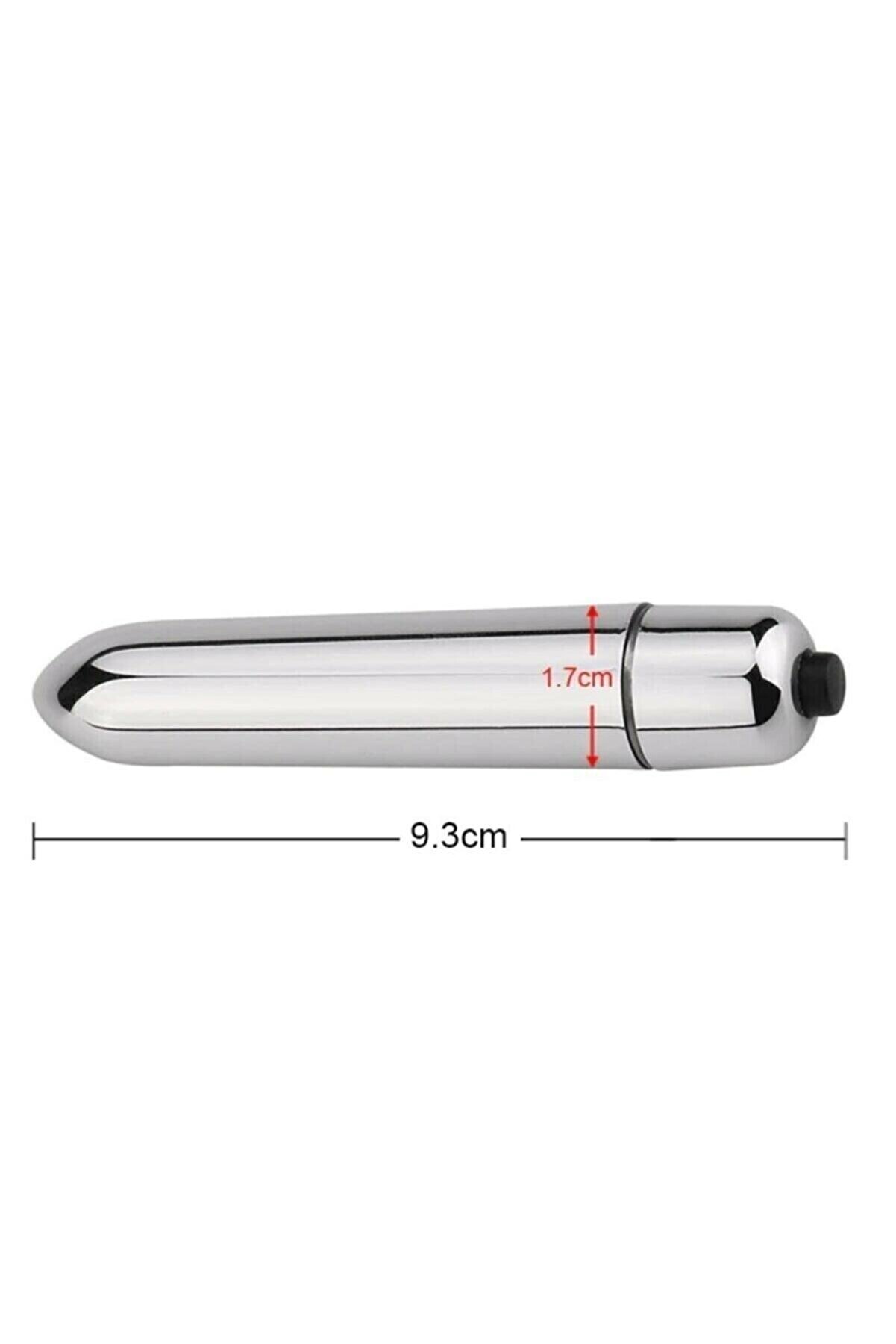 Erox 10 Modlu Mi̇ni̇ Metal Ti̇treşi̇mli̇ Kadınlar I&ccedil;i̇n Kurşun Vi̇brat&ouml;r