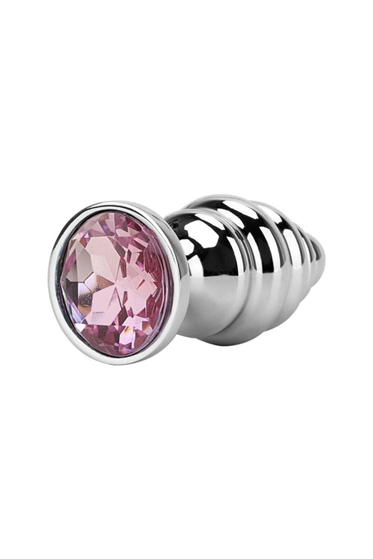 Erox Medi̇um Knotty Boğumlu Pi̇nk Jewellery Anal Metal Plug