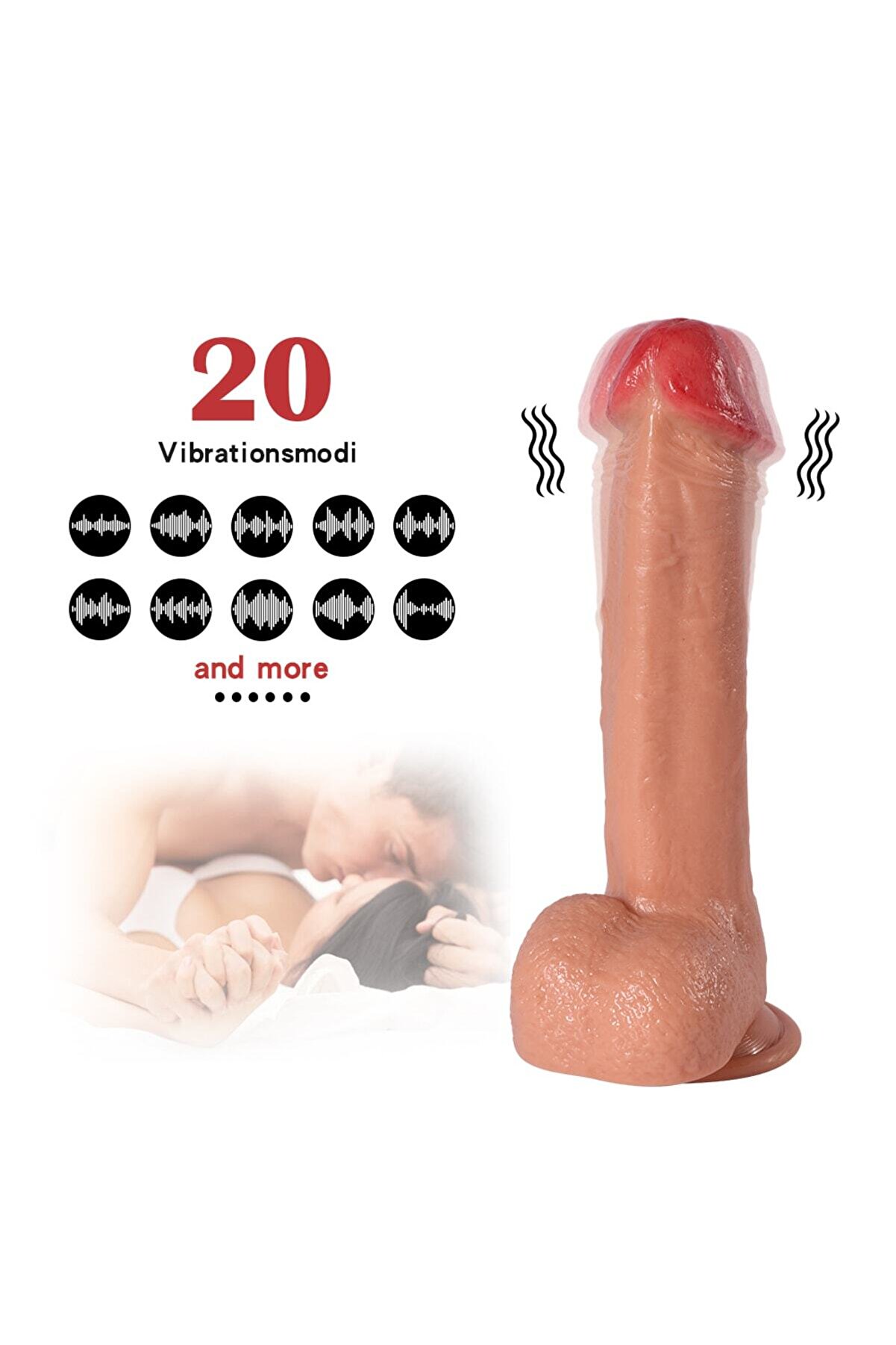 Erox Sean 22 Cm Uzaktan Kumandalı Şarjlı Reali̇sti̇k Vi̇brat&ouml;r