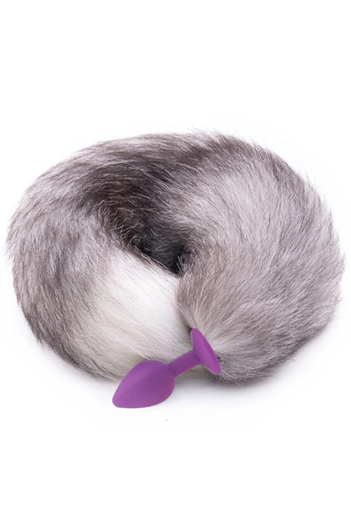 Erox Tai̇l Ti̇lki̇ Kuyruklu Mor Si̇li̇kon Anal Plug