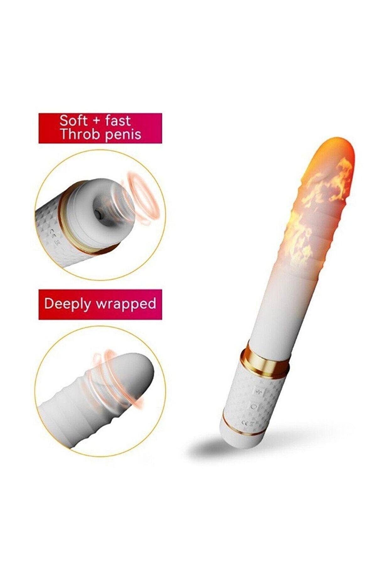 Erox Emi̇ş G&uuml;&ccedil;l&uuml; Ve Ileri̇ Geri̇ Hareketli̇ Şarjlı Vi̇brat&ouml;r