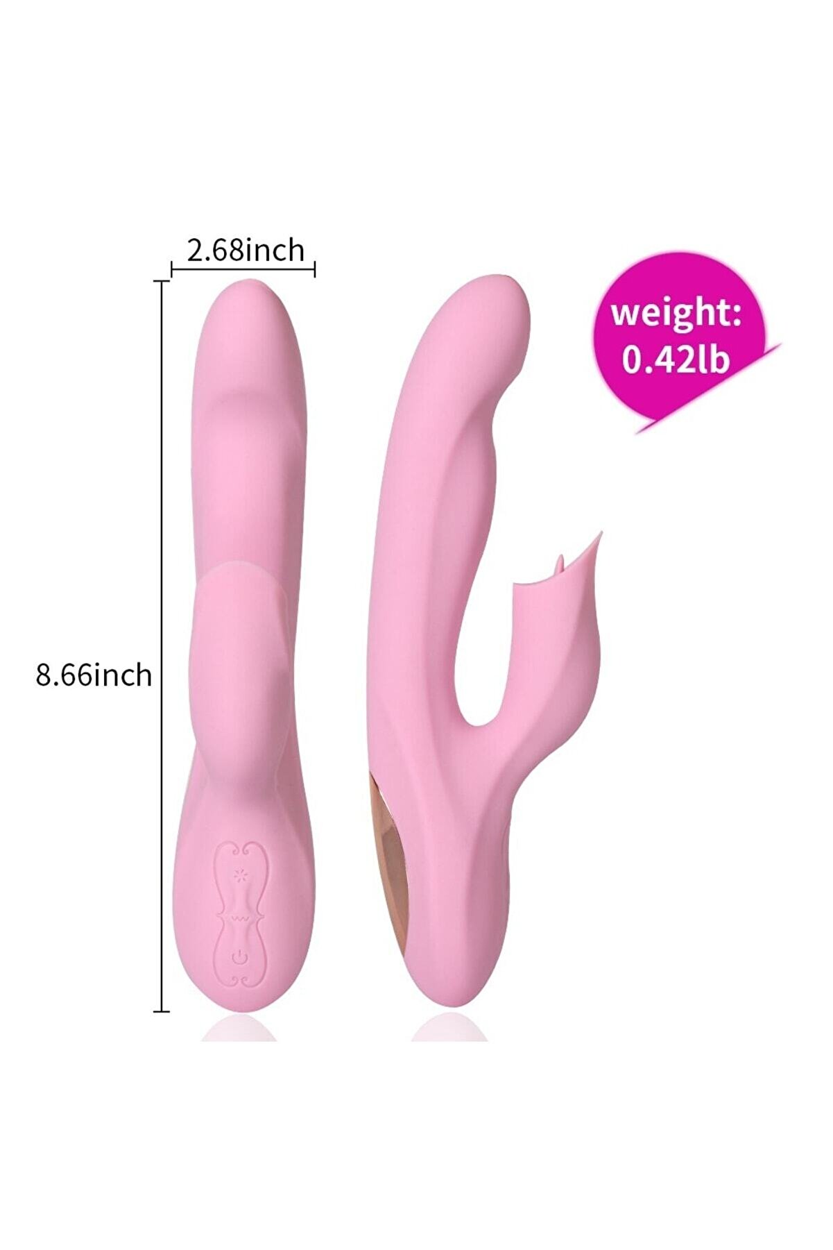 Erox Pearly Pi̇nk Di̇l Hareketli̇ G-Noktası Sti̇m&uuml;lasyon Vi̇brat&ouml;r