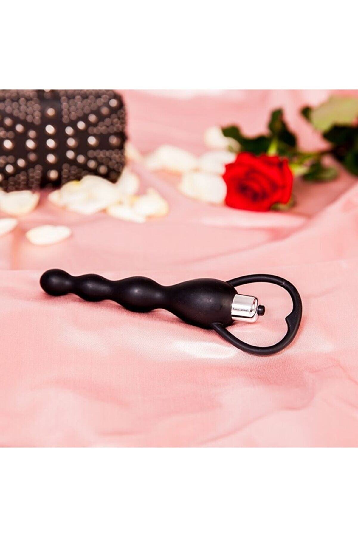 Erox 10 Fonksi̇yonlu Ti̇treşi̇mli̇ Pleasure Sli̇cone Anal Beads Vi̇brat&ouml;r Black