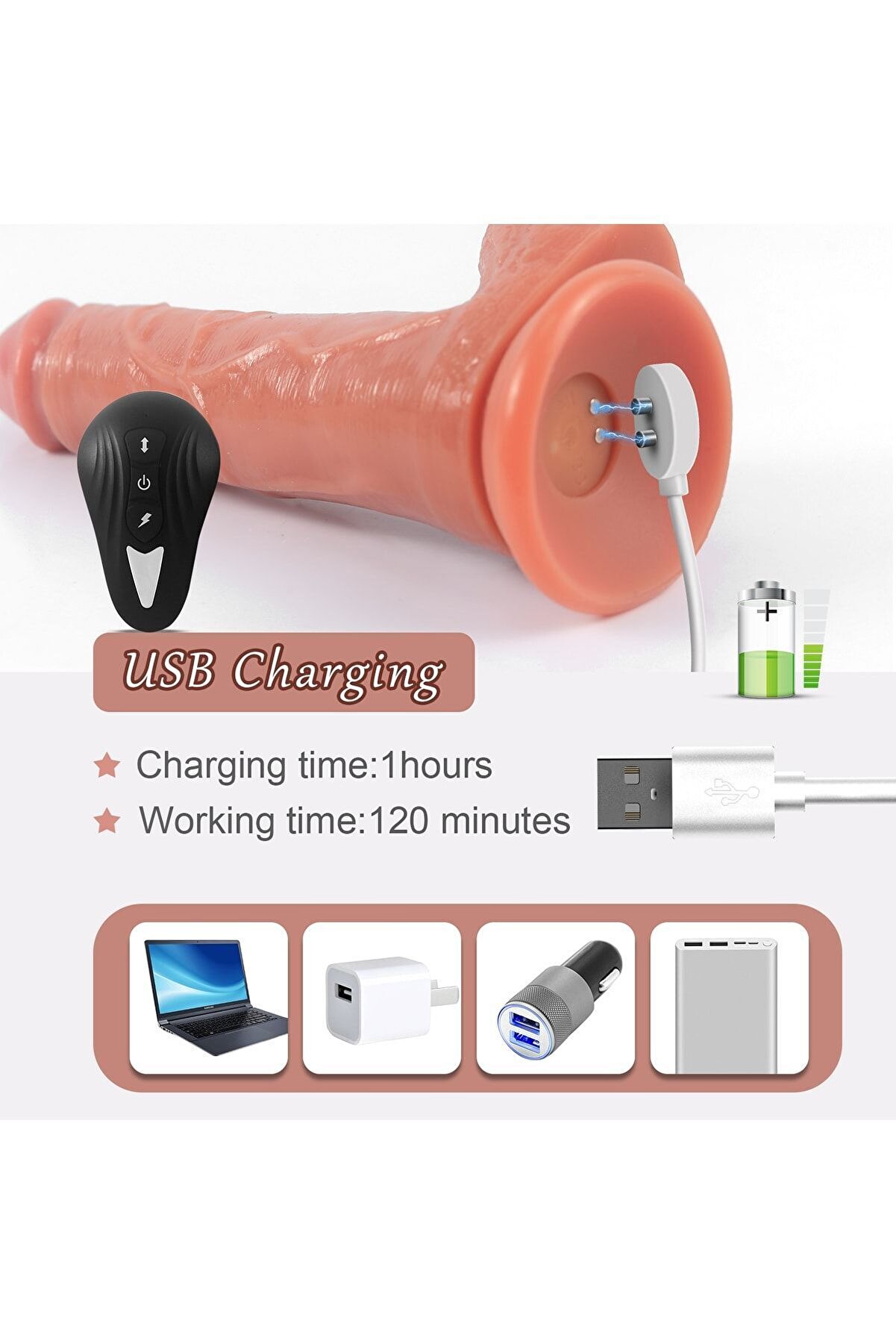 Erox 21 Cm Ileri̇ Geri̇ Hareketli̇ Favori̇ Uzaktan Kumanda Peni̇s Vi̇brat&ouml;r