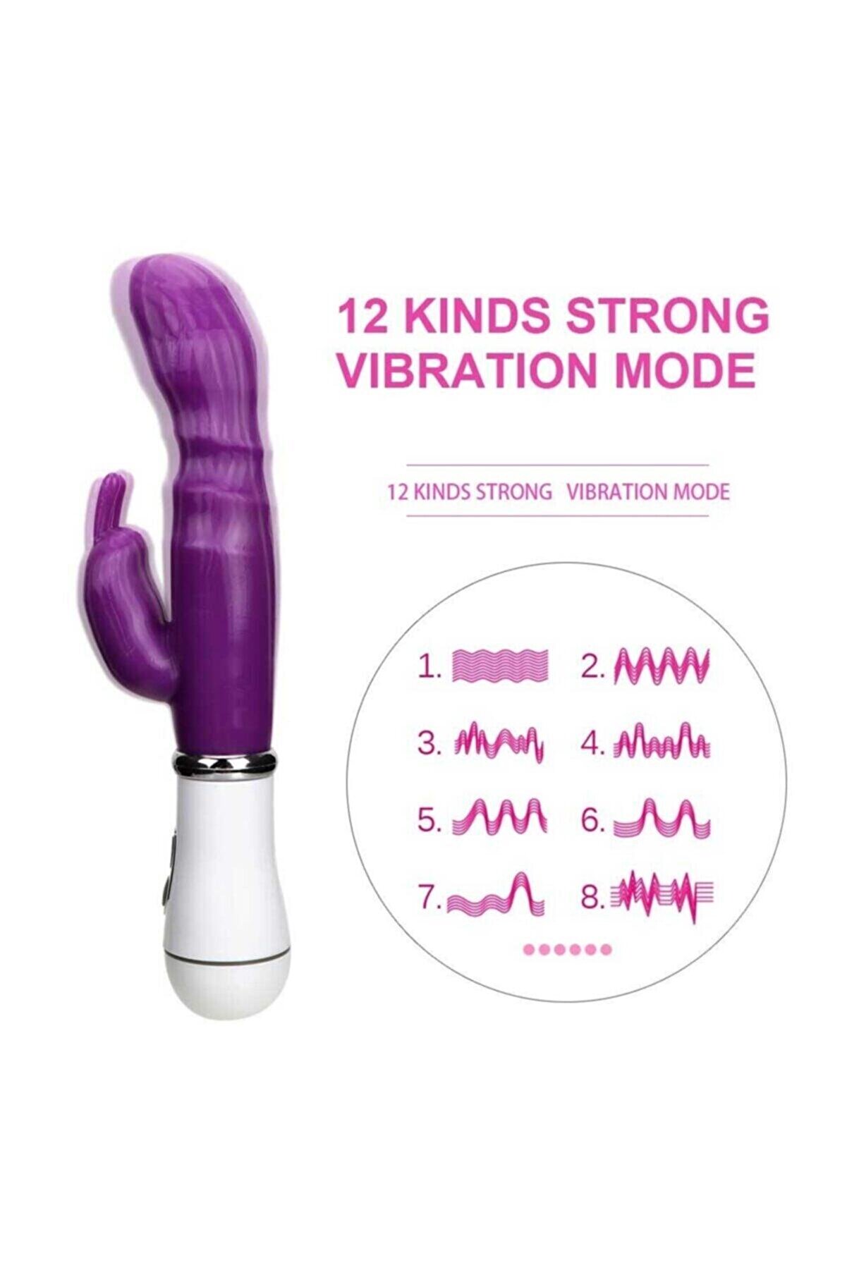 Erox G- 12 Mod Kli̇tori̇s Uyarıcı Rabbi̇tli̇ Vi̇brat&ouml;r Pembe