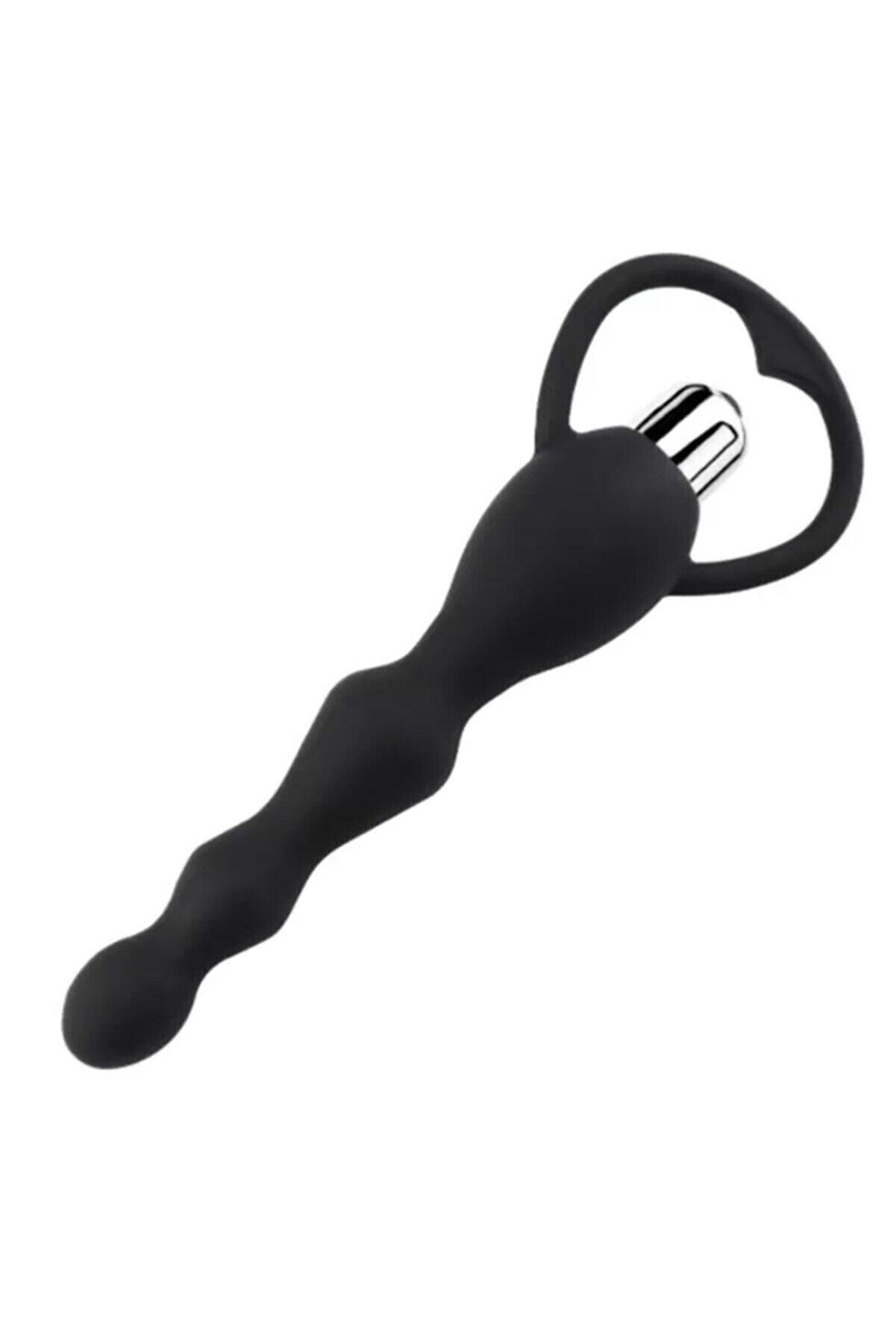 Erox 10 Fonksi̇yonlu Ti̇treşi̇mli̇ Pleasure Sli̇cone Anal Beads Vi̇brat&ouml;r Black