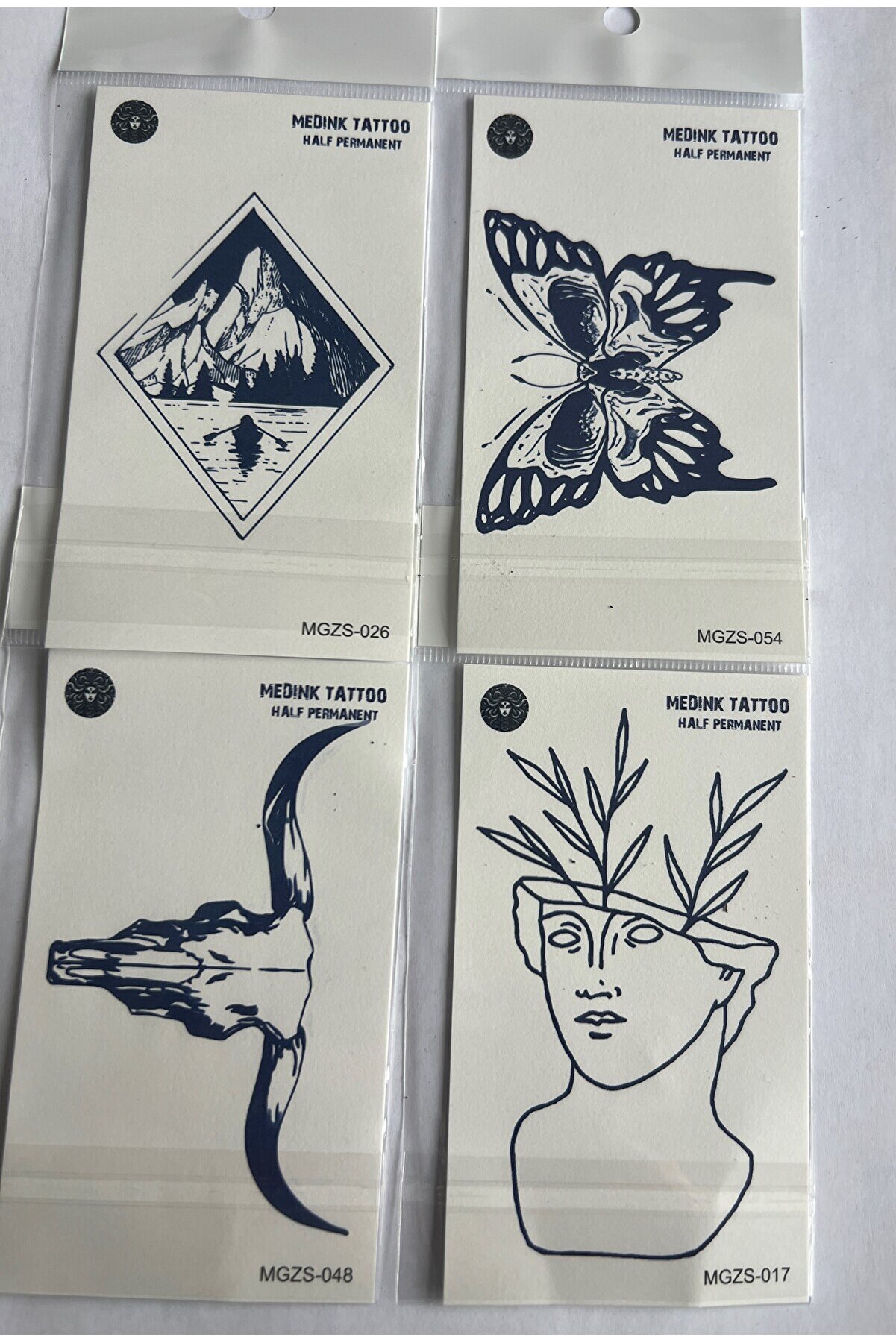 Ai̇rbrush Tattoo Felsefi̇k 4 Adet Mi̇ni̇mal 11X8 Cm 3 Hafta Kalıcı Yarı Kalıcı Ge&ccedil;i̇ci̇ D&ouml;vme