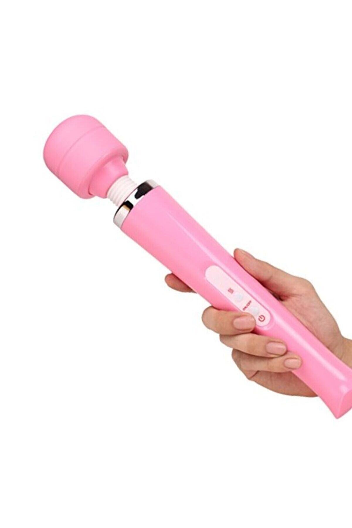 Erox Magi̇c Massager Wand Usb Şarjlı Masaj Aleti̇ Vi̇brat&ouml;r Pi̇nk