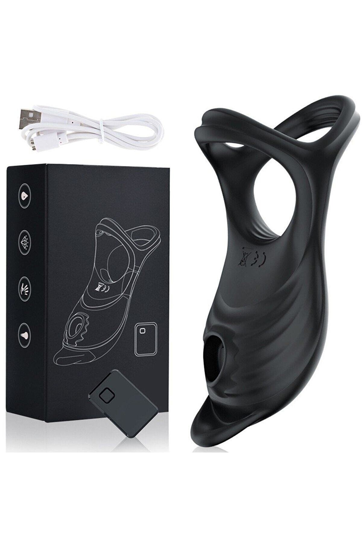 Erox Uzaktan Kumandalı Emi̇ş G&uuml;&ccedil;l&uuml; Peni̇s Halkası Vi̇brat&ouml;r