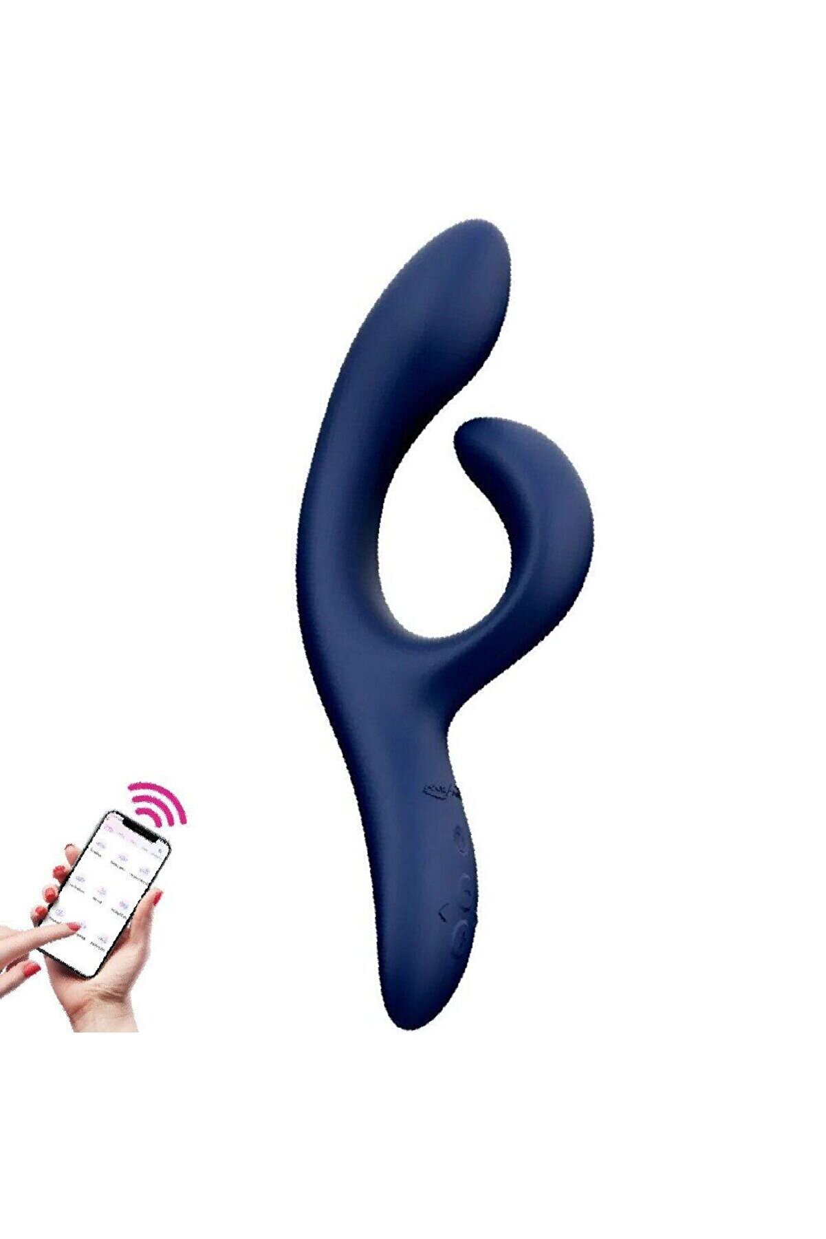 Erox Nova 2 Mi̇dni̇ght Blue Telefon Kontroll&uuml; Rabbi̇t Vi̇brat&ouml;r