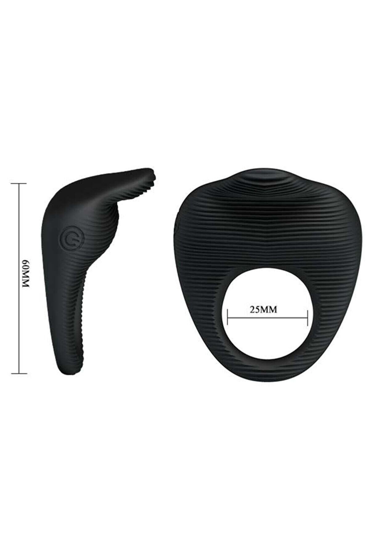 Erox Pretty Love Thi̇mble Medi̇kal Si̇li̇kon Vi̇brat&ouml;rl&uuml; Peni̇s Halkası Bı-210142