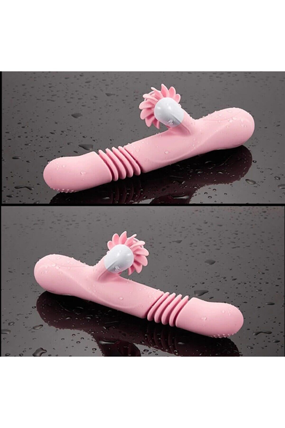 Erox Ileri̇ Geri̇ Hareketli̇ Rabbi̇tli̇ Kli̇toral Yalama Tongue Teknoloji̇k Vi̇brat&ouml;r Pi̇nk