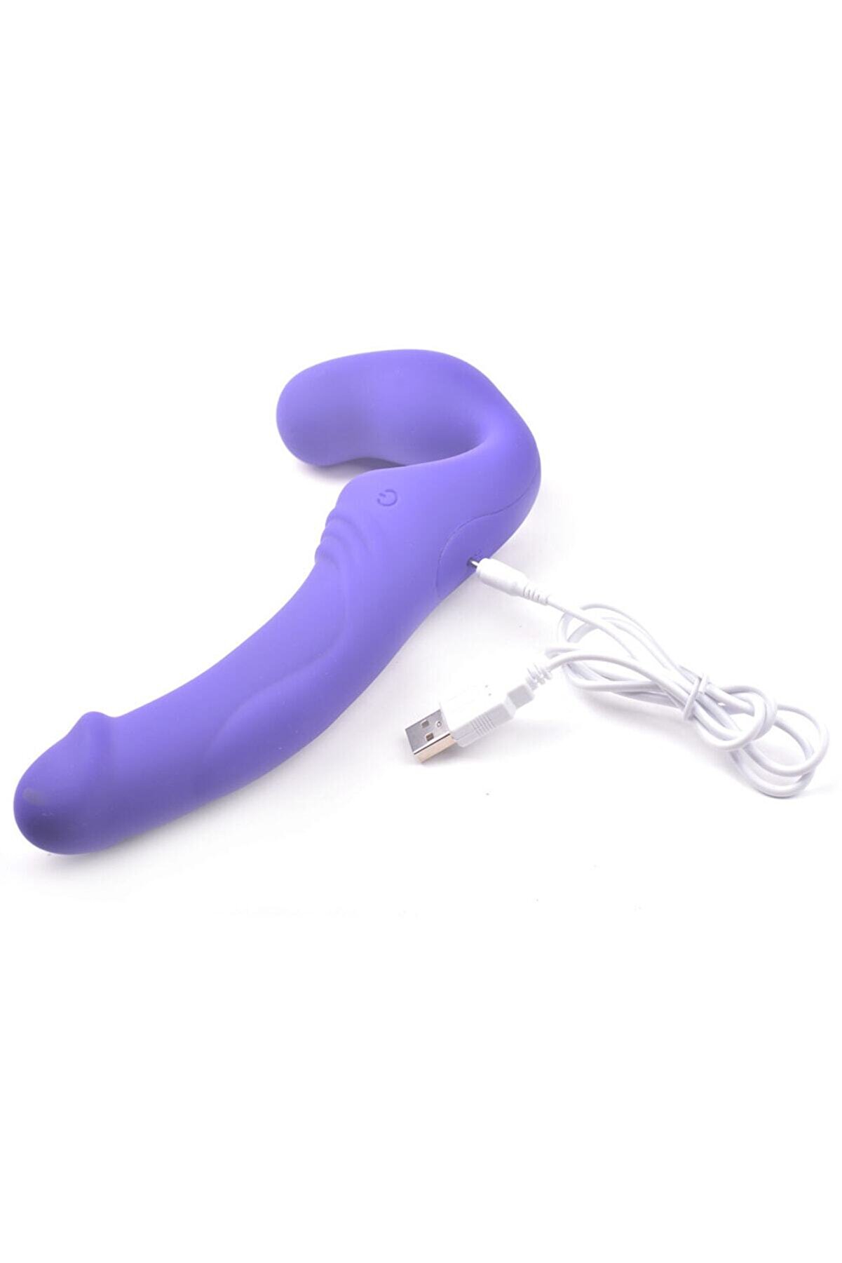 Erox Ti̇treşi̇mli̇ Double Ri̇der Strapless Strap-On Mor