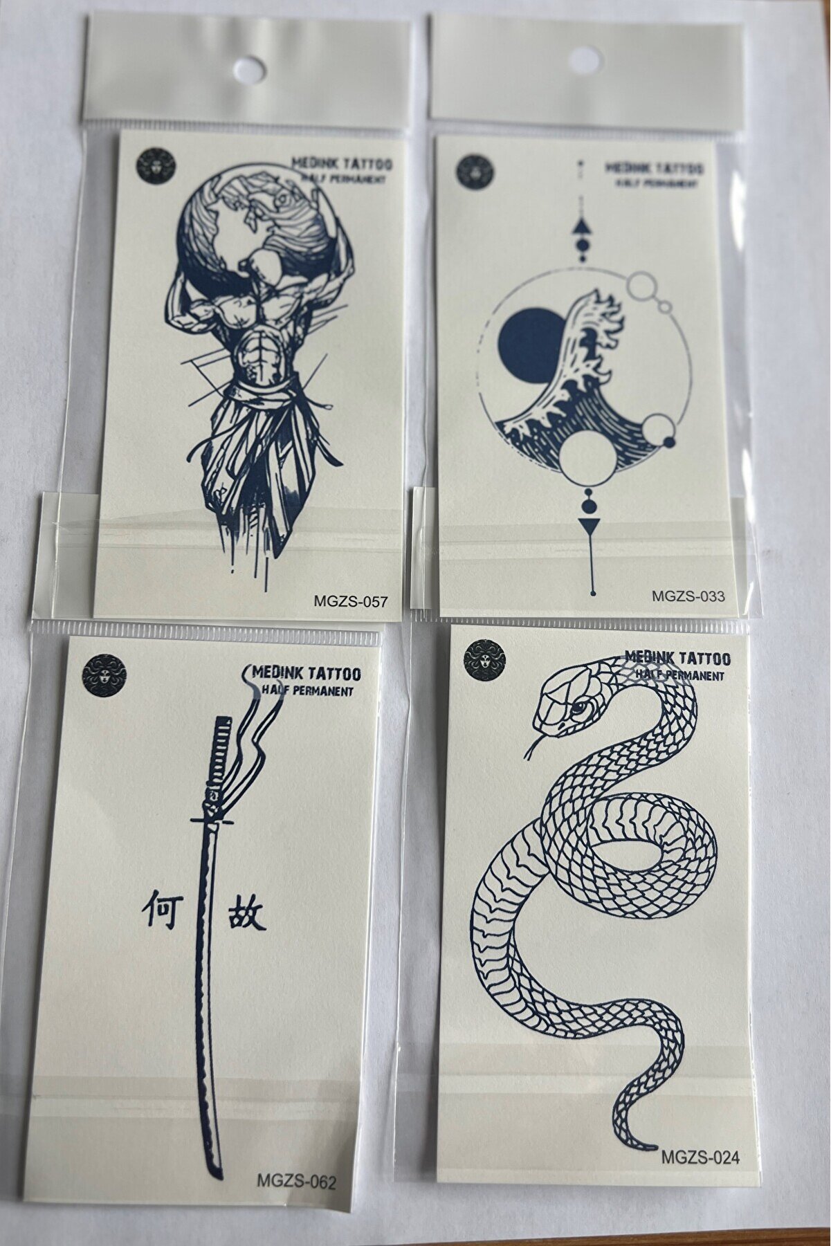 Ai̇rbrush Tattoo Vahşi̇ 4 Adet Mi̇ni̇mal 11X8 Cm 3 Hafta Kalıcı Yarı Kalıcı Ge&ccedil;i̇ci̇ D&ouml;vme