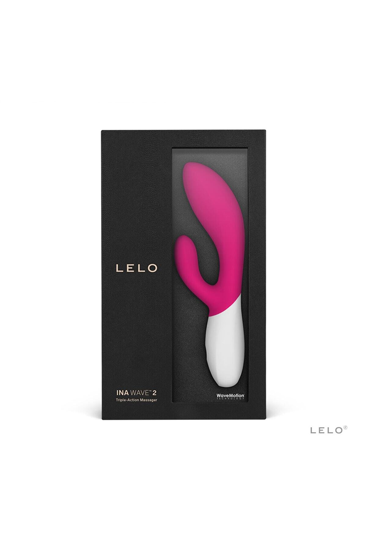 Lelo Ina Wave 2 Tri̇ple Acti̇on Massager Vi̇brat&ouml;r Ceri̇se
