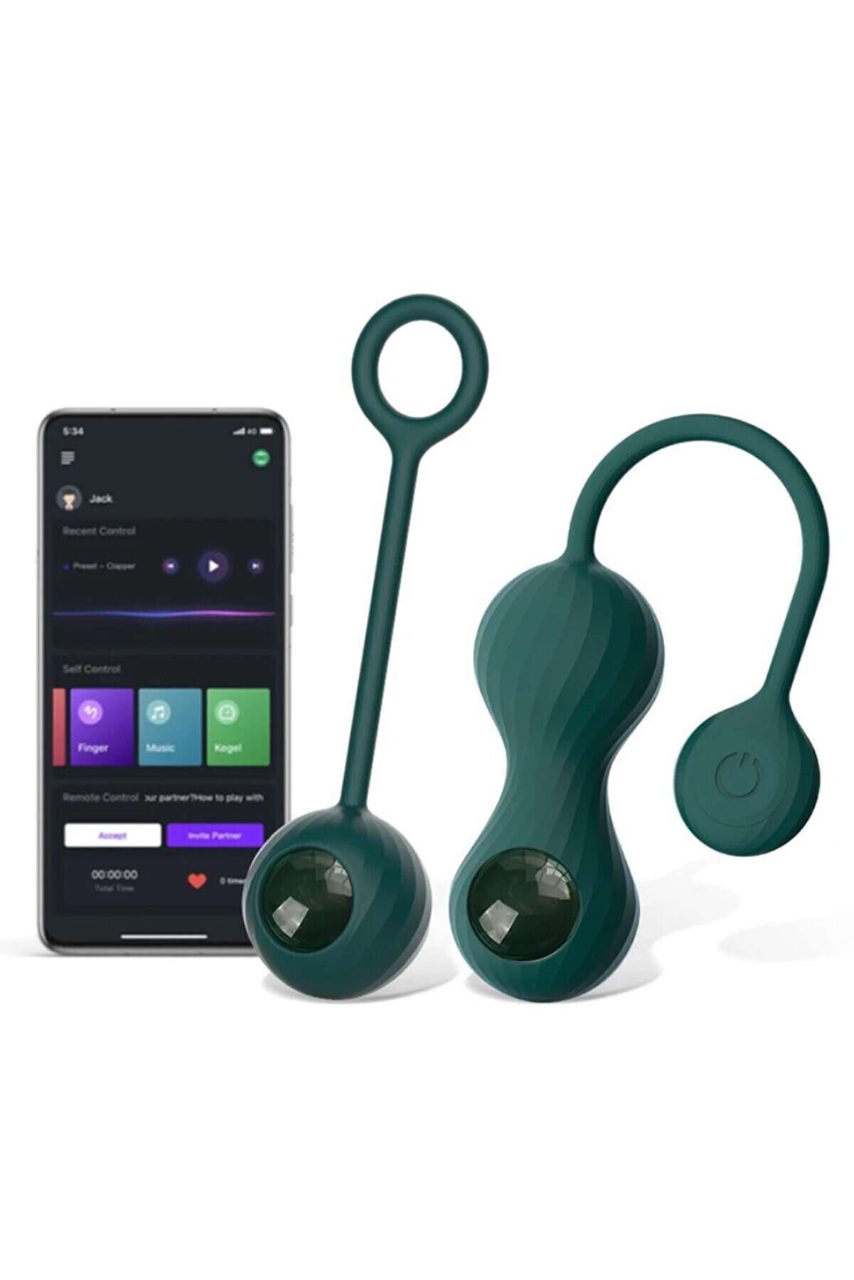 Erox Magi̇c Moti̇on Crystal Duo Smart Kegel Set