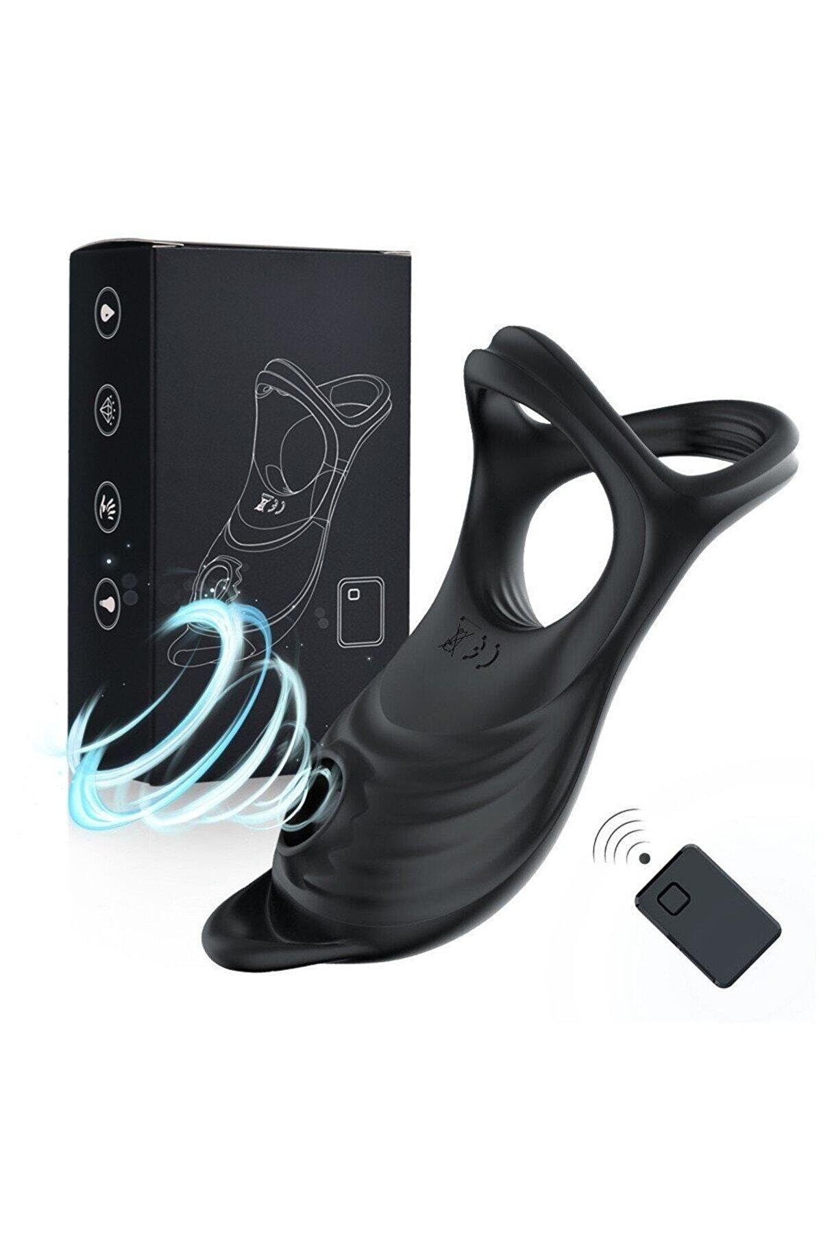 Erox Uzaktan Kumandalı Emi̇ş G&uuml;&ccedil;l&uuml; Peni̇s Halkası Vi̇brat&ouml;r