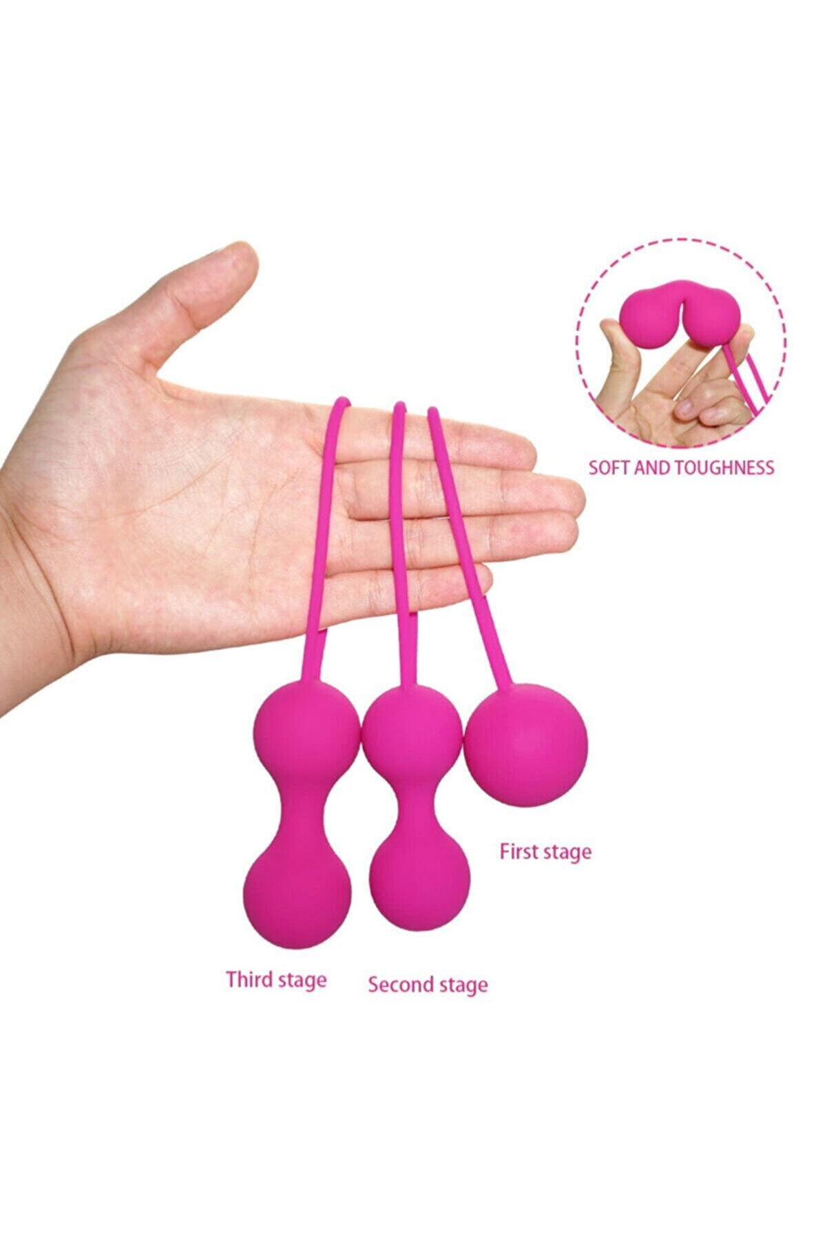 Erox Kegel Benwa Ball Medi̇kal Si̇li̇kon Metal Ji̇ggle Kegel Top Si̇yah