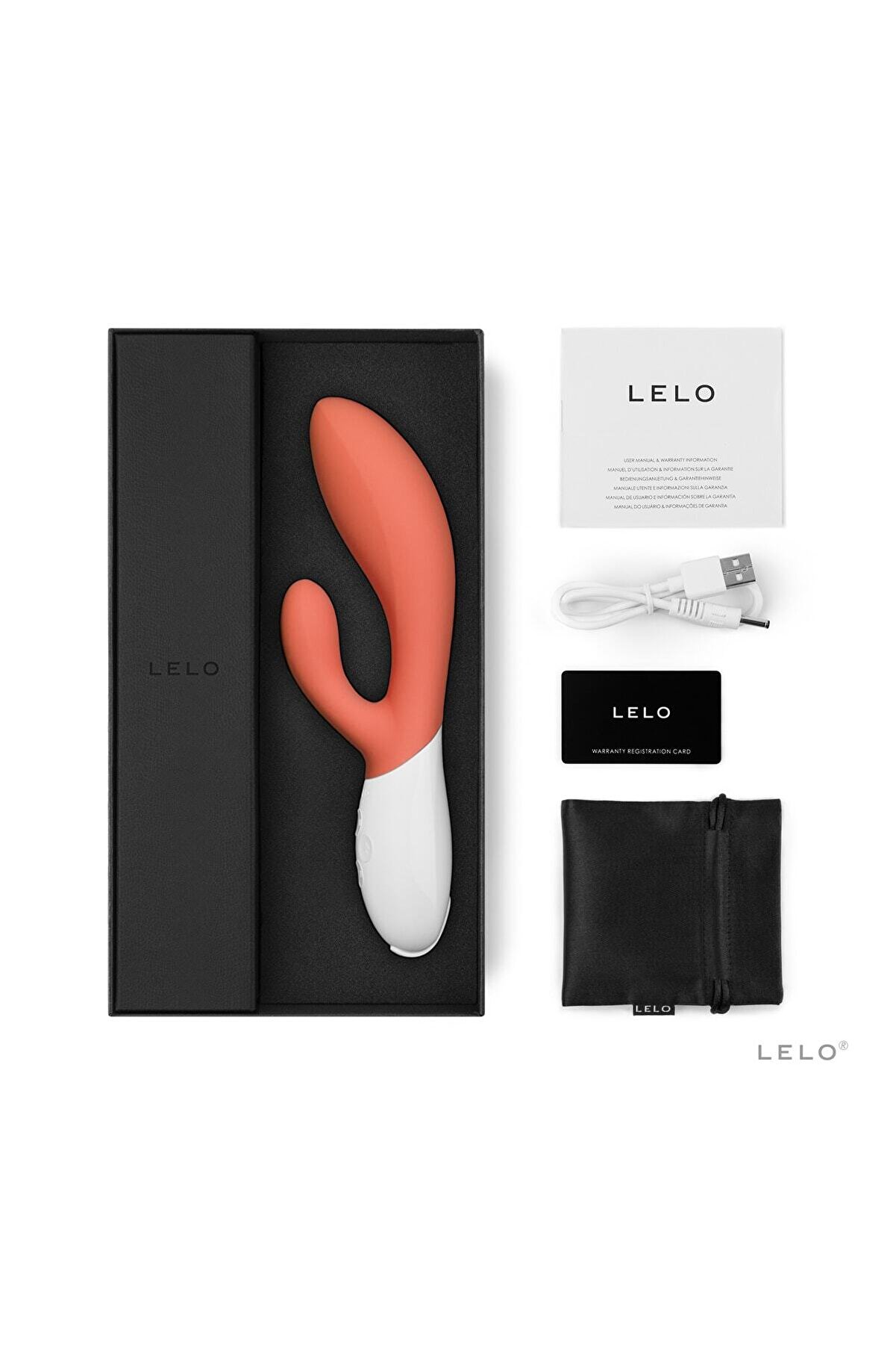 Lelo Ina 3 Dual Acti̇on Vi̇brat&ouml;r Coral