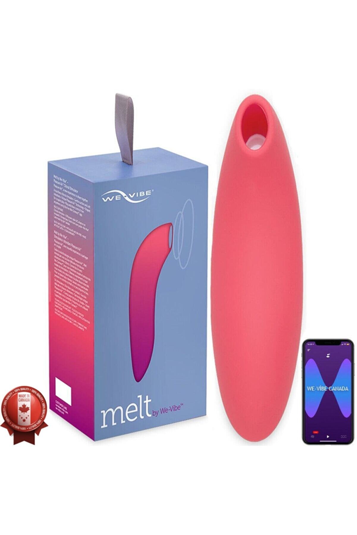 We-Vi̇be Melt Akıllı Telefon Kontroll&uuml; Pleasure Ai̇r Kli̇toral Emi̇ş G&uuml;&ccedil;l&uuml; Vi̇brat&ouml;r Agr