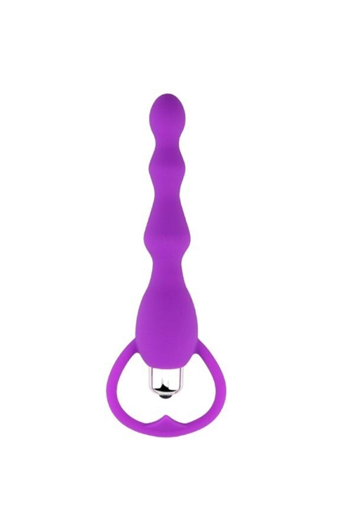 Eroxlove Pleasure Sli̇kon Anal Top Vi̇brat&ouml;r Purple