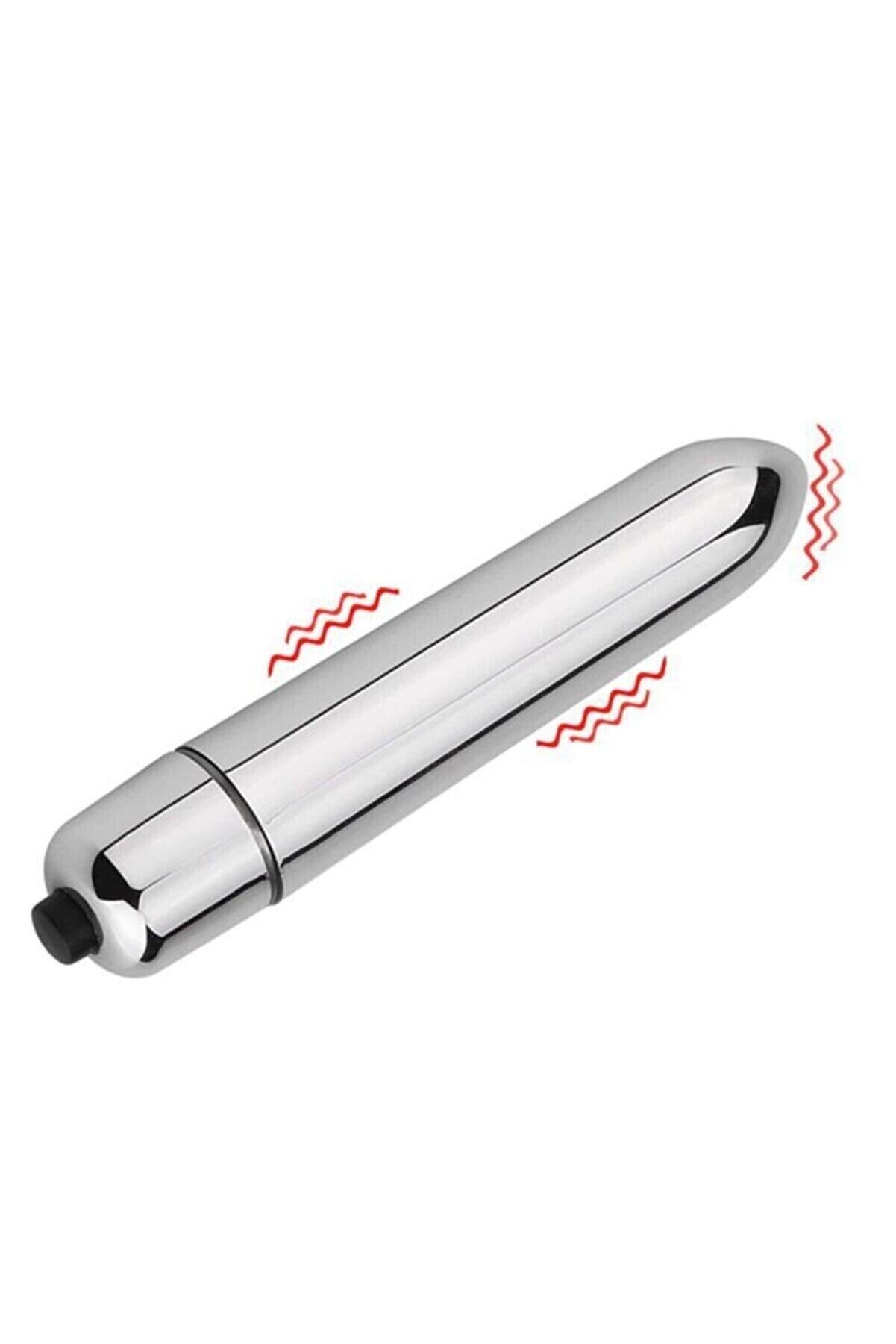 Erox 10 Modlu Mi̇ni̇ Metal Ti̇treşi̇mli̇ Kadınlar I&ccedil;i̇n Kurşun Vi̇brat&ouml;r